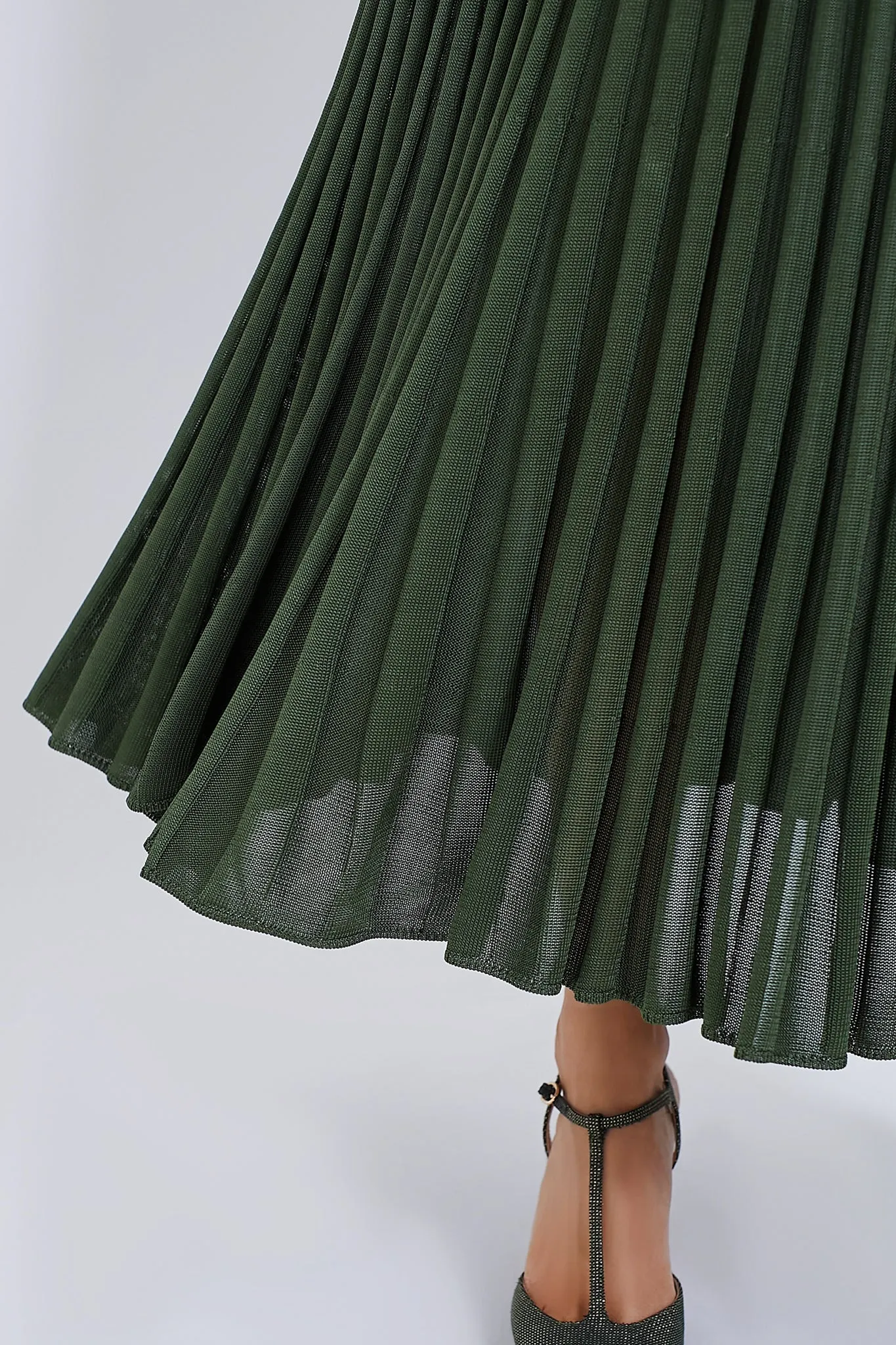 Forest Pleated Midi Skirt sold by Tuckernuck product image thumbnail 5