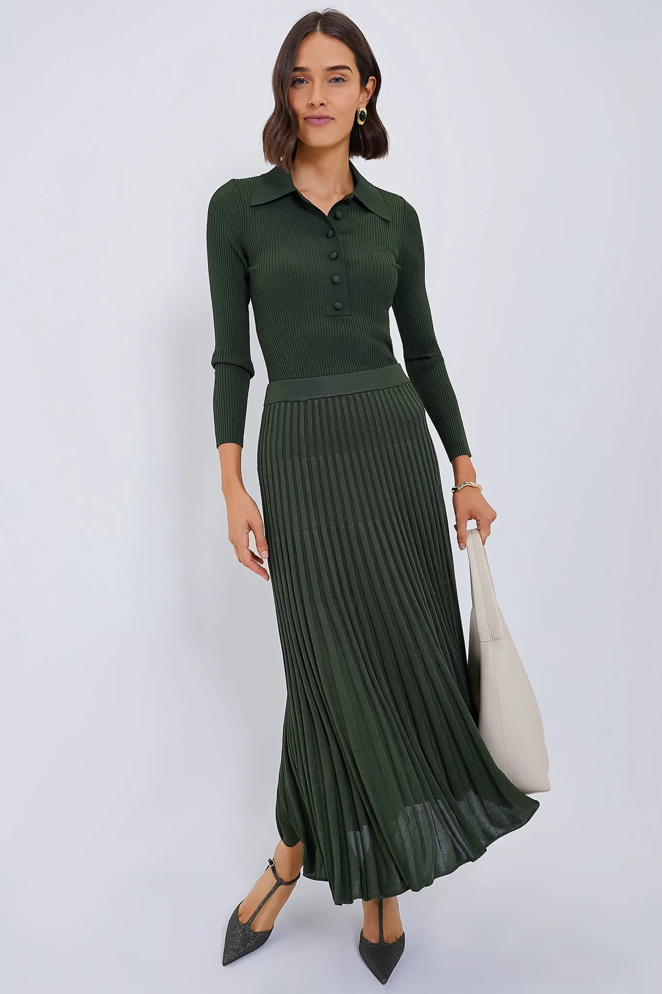 Forest Pleated Midi Skirt sold by Tuckernuck product image thumbnail 2