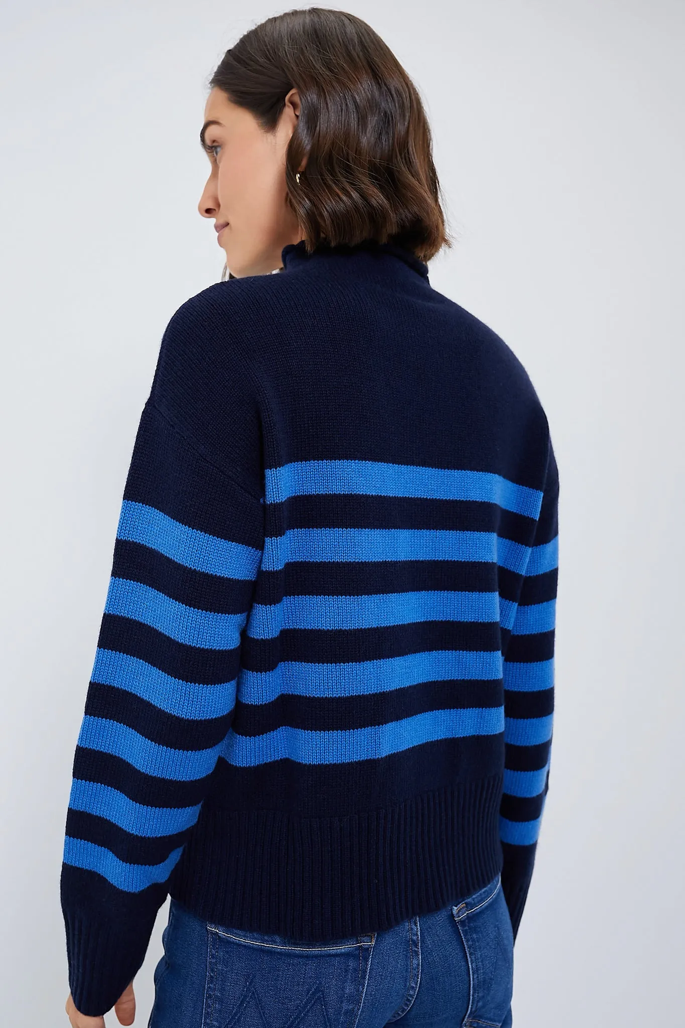 The Navy and Royal Blue Lucca Sweater sold by Tuckernuck product image thumbnail 4