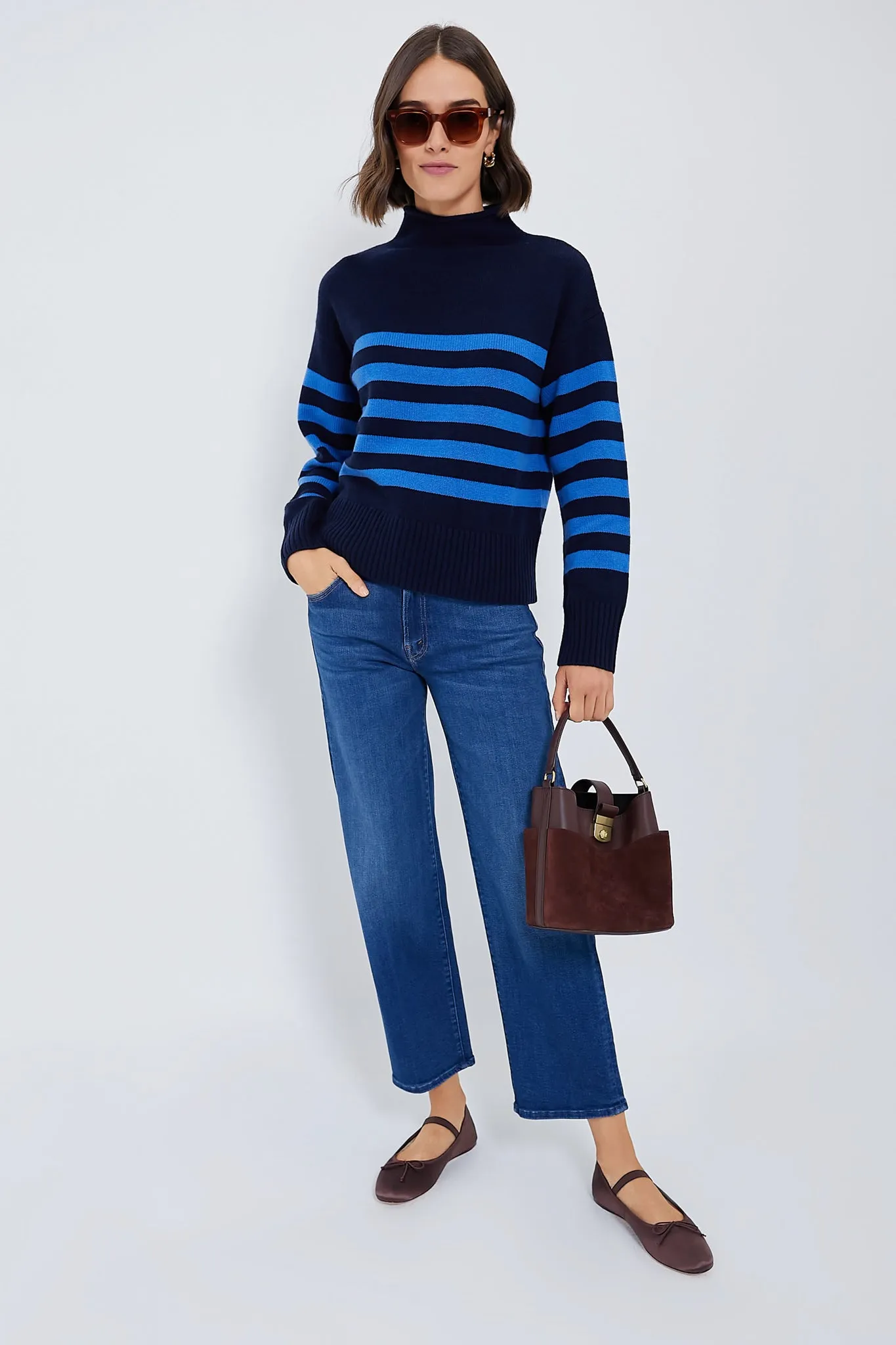 The Navy and Royal Blue Lucca Sweater sold by Tuckernuck product image thumbnail 2
