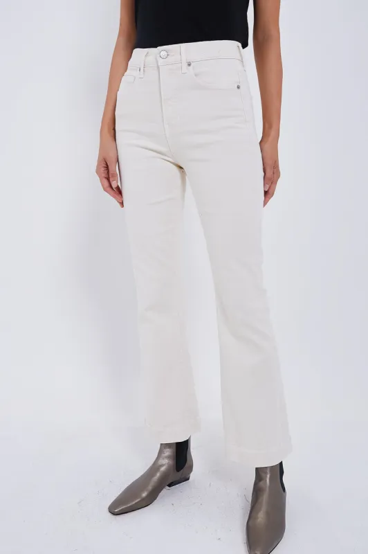 Ecru Carson High Rise Ankle Flare sold by Tuckernuck