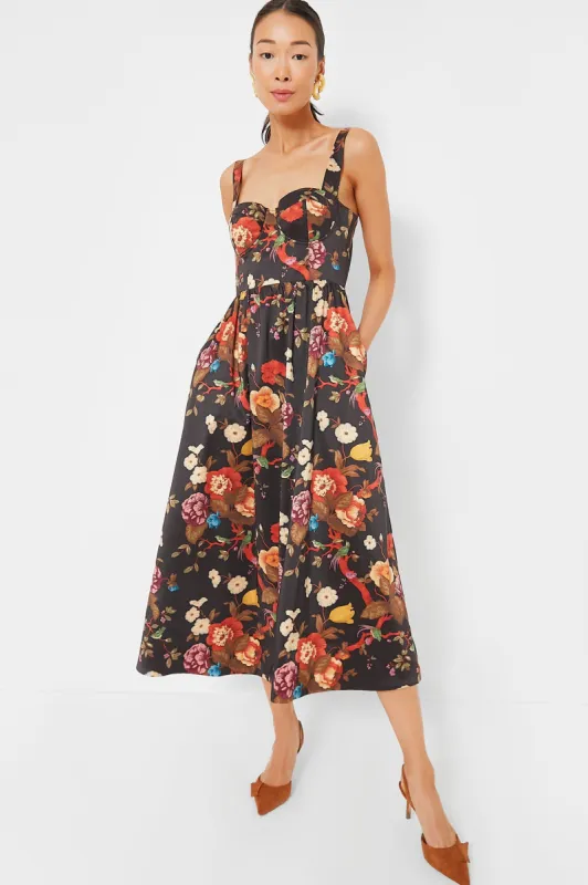 Baroque Floral Maria Dress sold by Tuckernuck