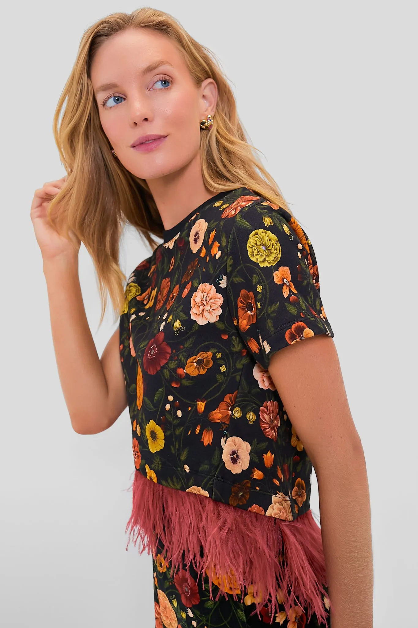 Botticelli La Scala Tee with Feathers sold by Tuckernuck product image thumbnail 3