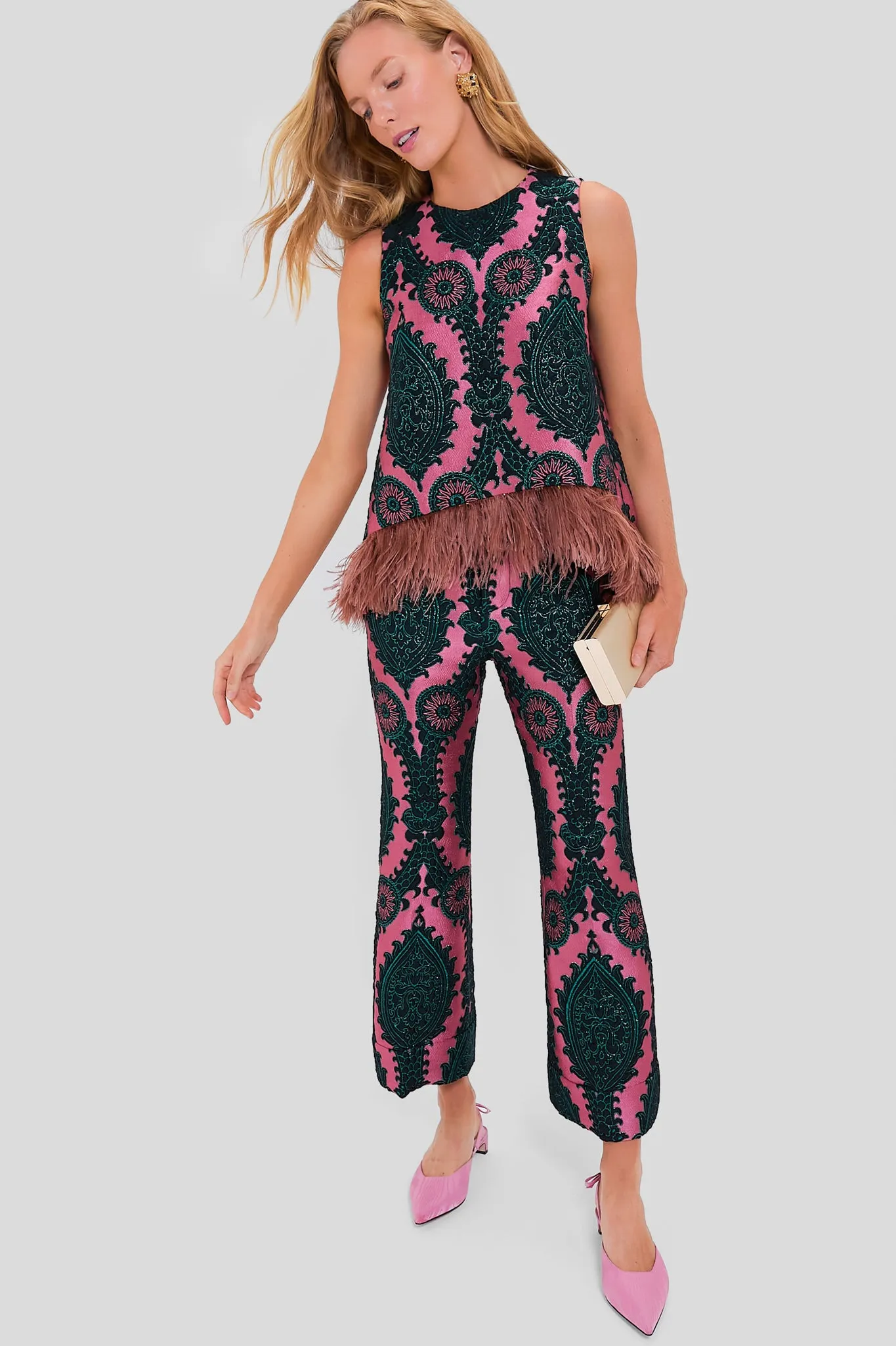 Oltrarno La Scala Top with Feathers sold by Tuckernuck product image thumbnail 2