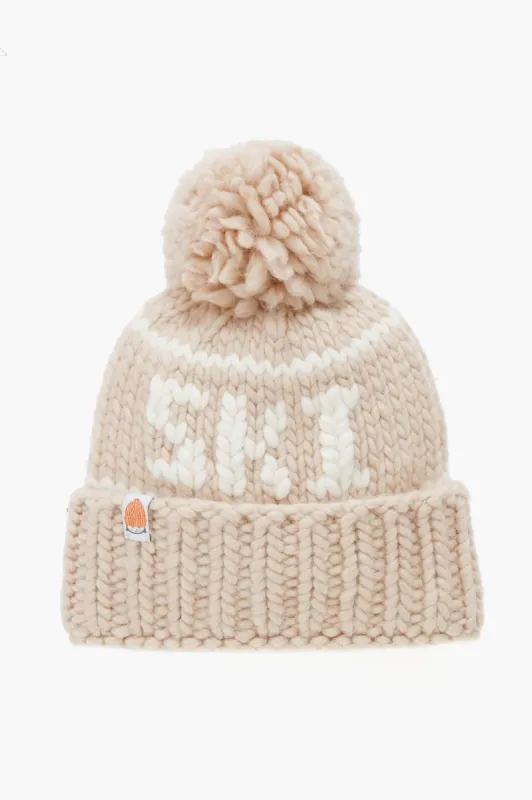 Exclusive Camel Ski Beanie made by Lele Sadoughi