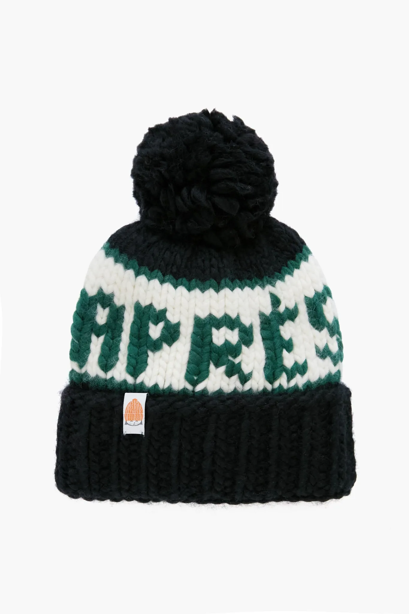 Exclusive Black and Forest Apres Beanie sold by Tuckernuck