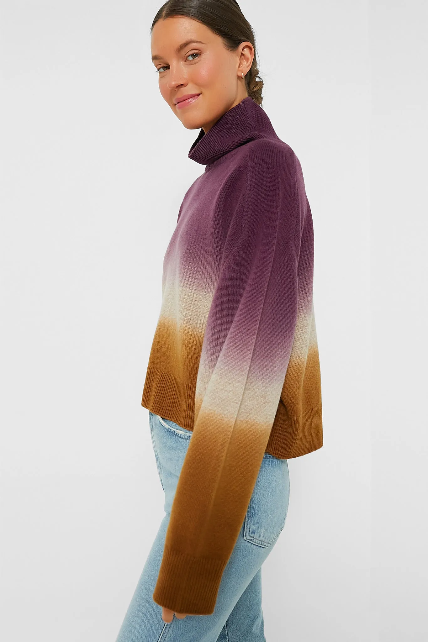 Aubergine Dora Sweater sold by Tuckernuck product image thumbnail 3