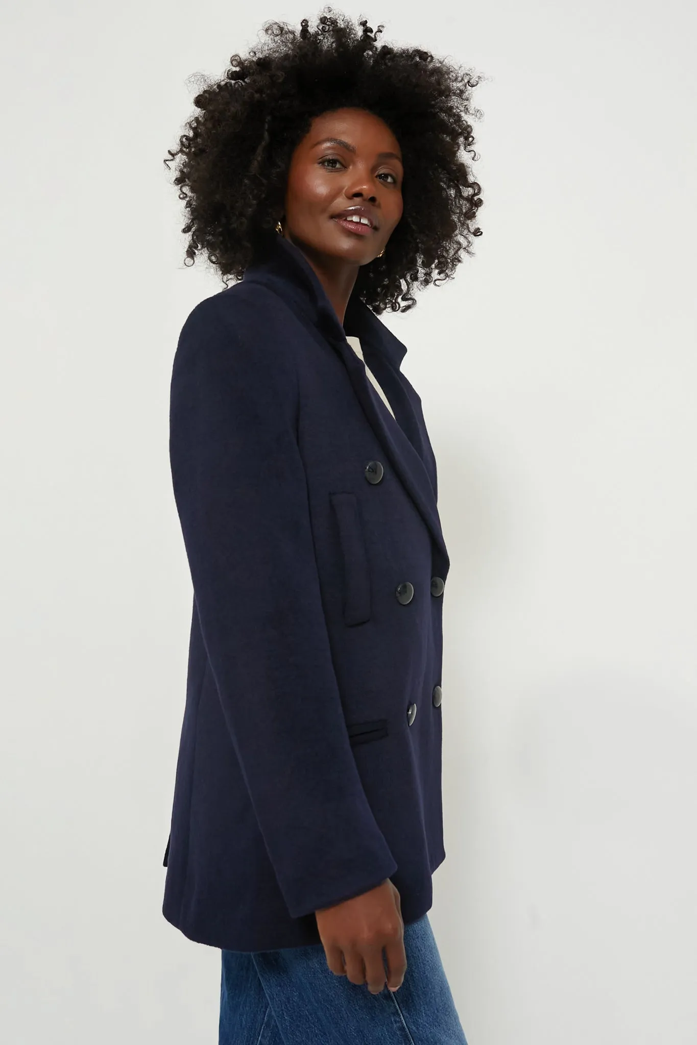 Navy Kensington Coat sold by Tuckernuck product image thumbnail 3
