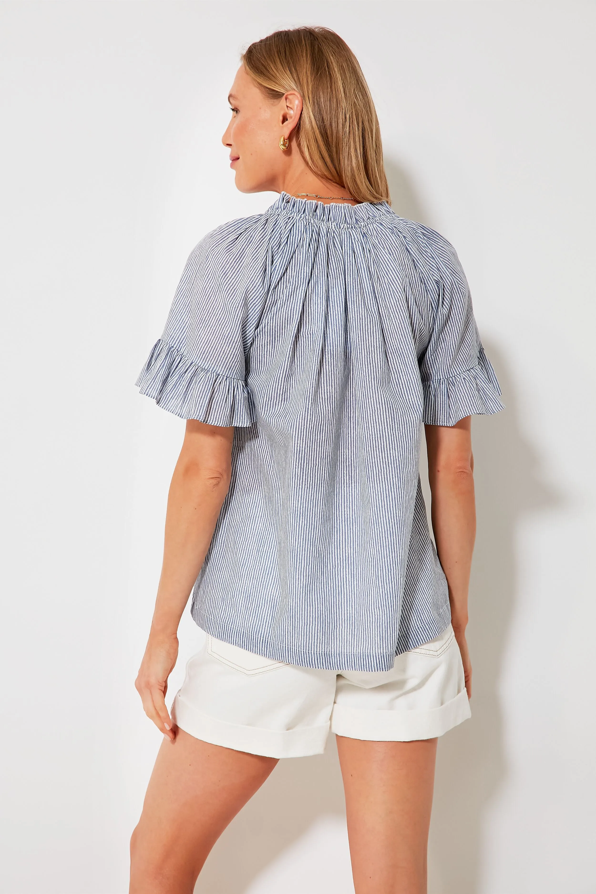 Azure Stripe Cassis Top sold by Tuckernuck product image thumbnail 4