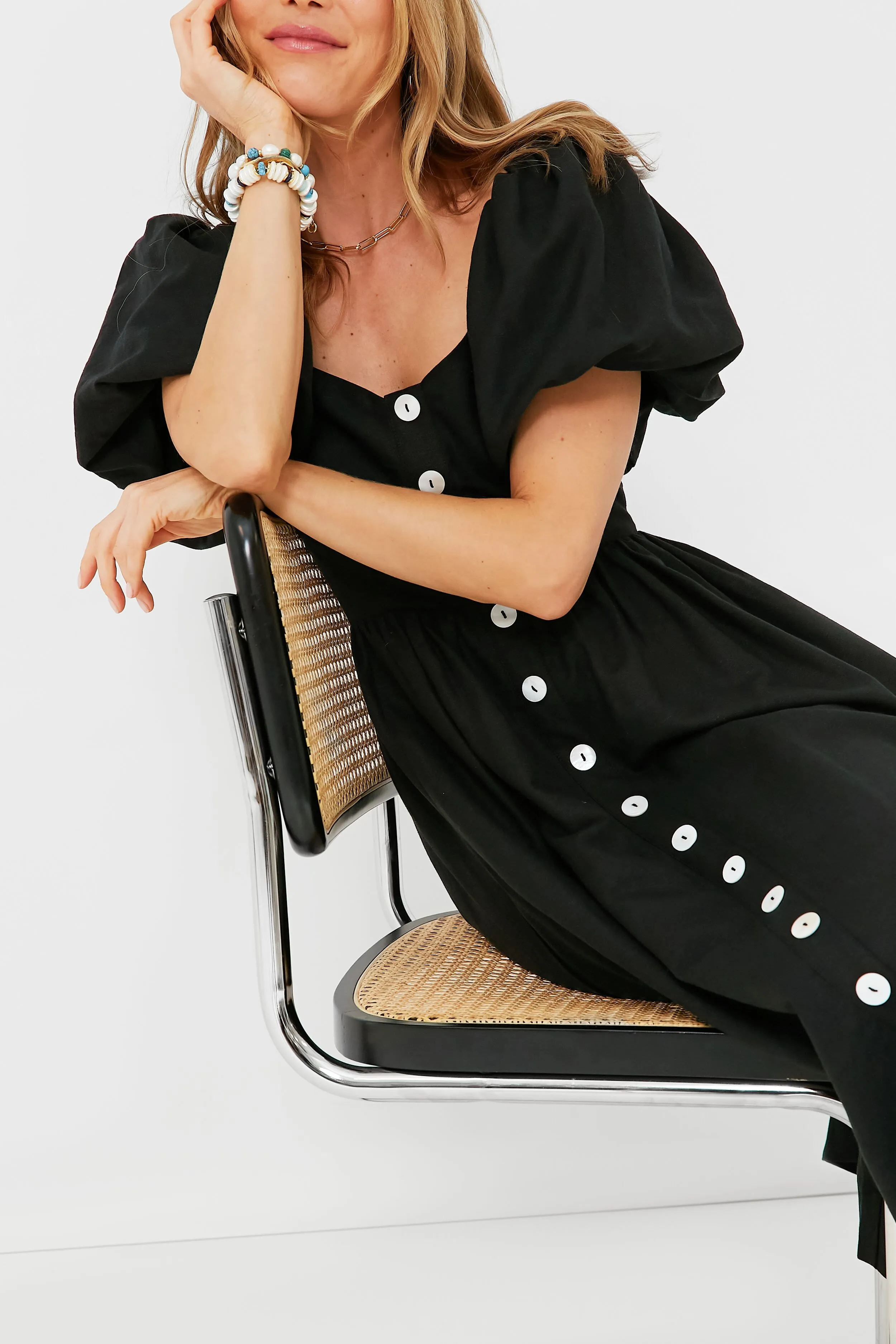 Black Alexis Midi Dress sold by Tuckernuck product image thumbnail 5