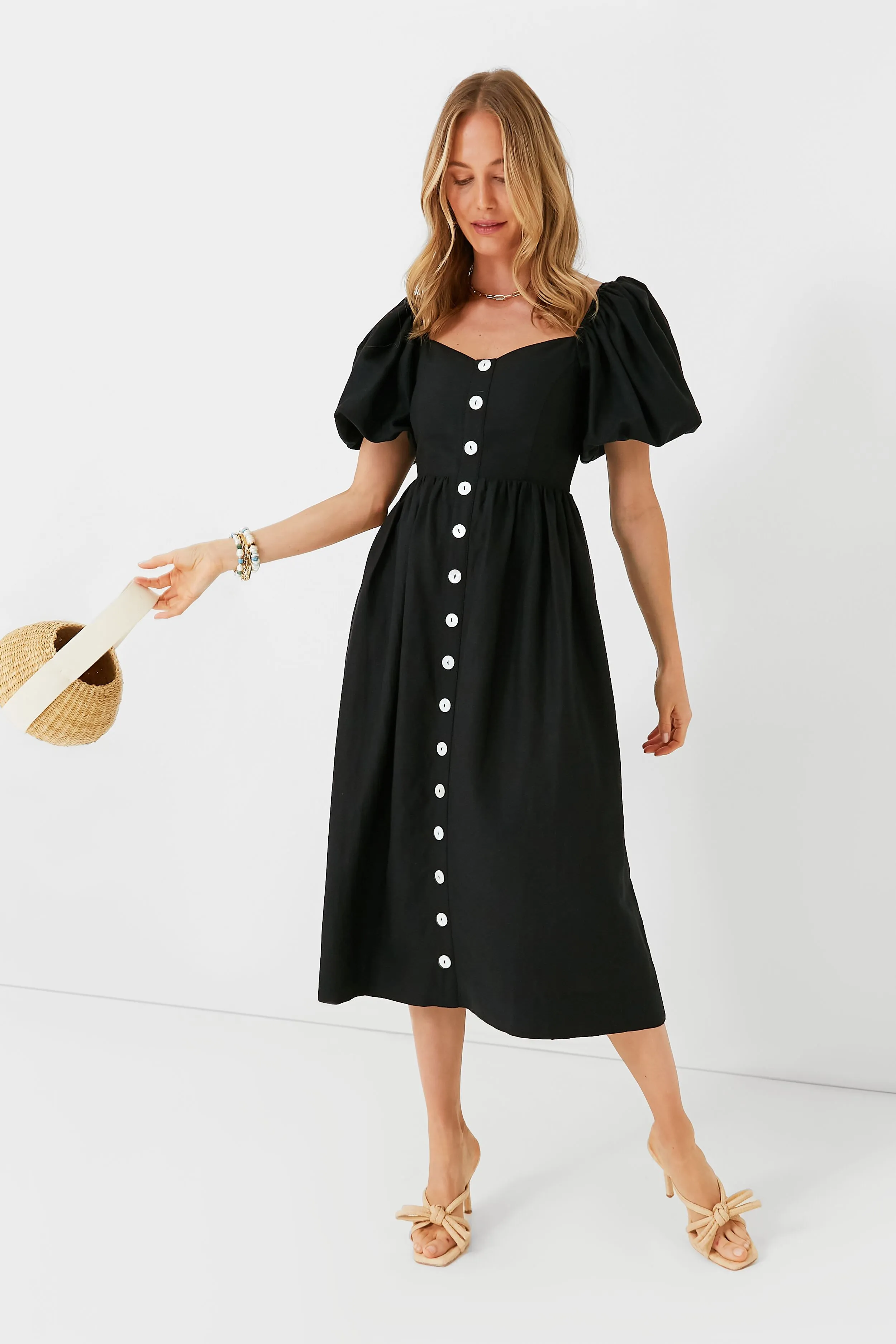 Black Alexis Midi Dress sold by Tuckernuck product image thumbnail 2