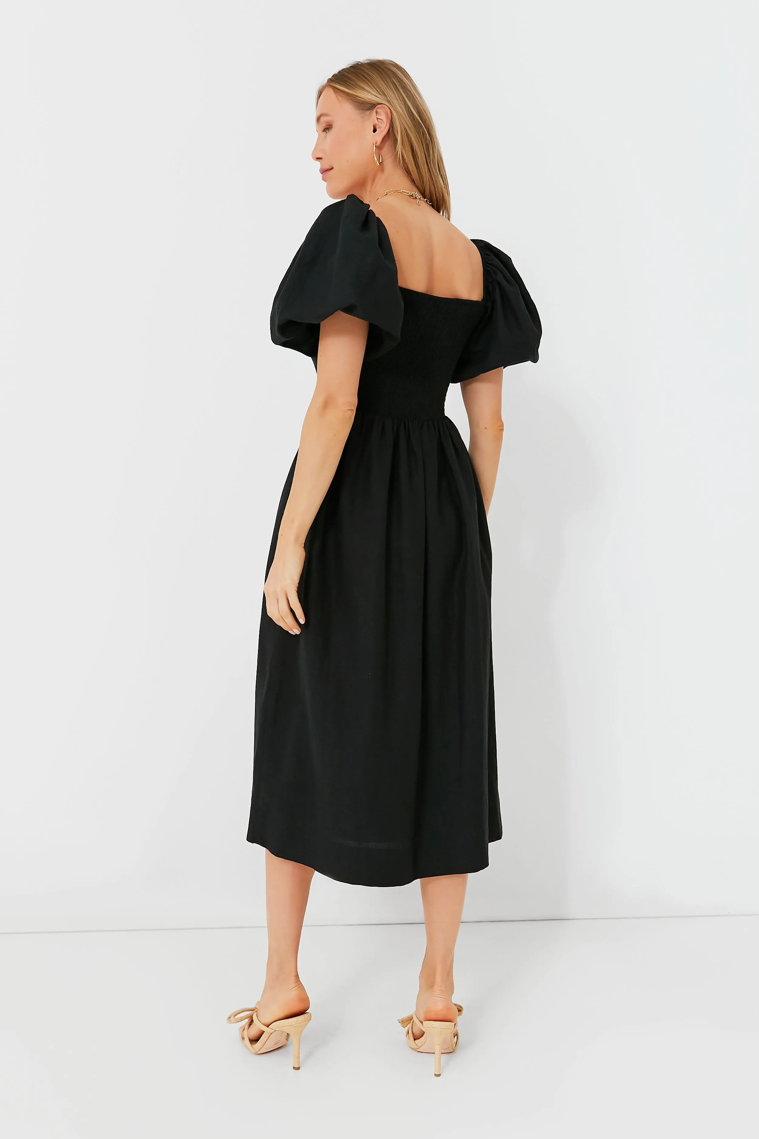 Black Alexis Midi Dress sold by Tuckernuck product image thumbnail 4