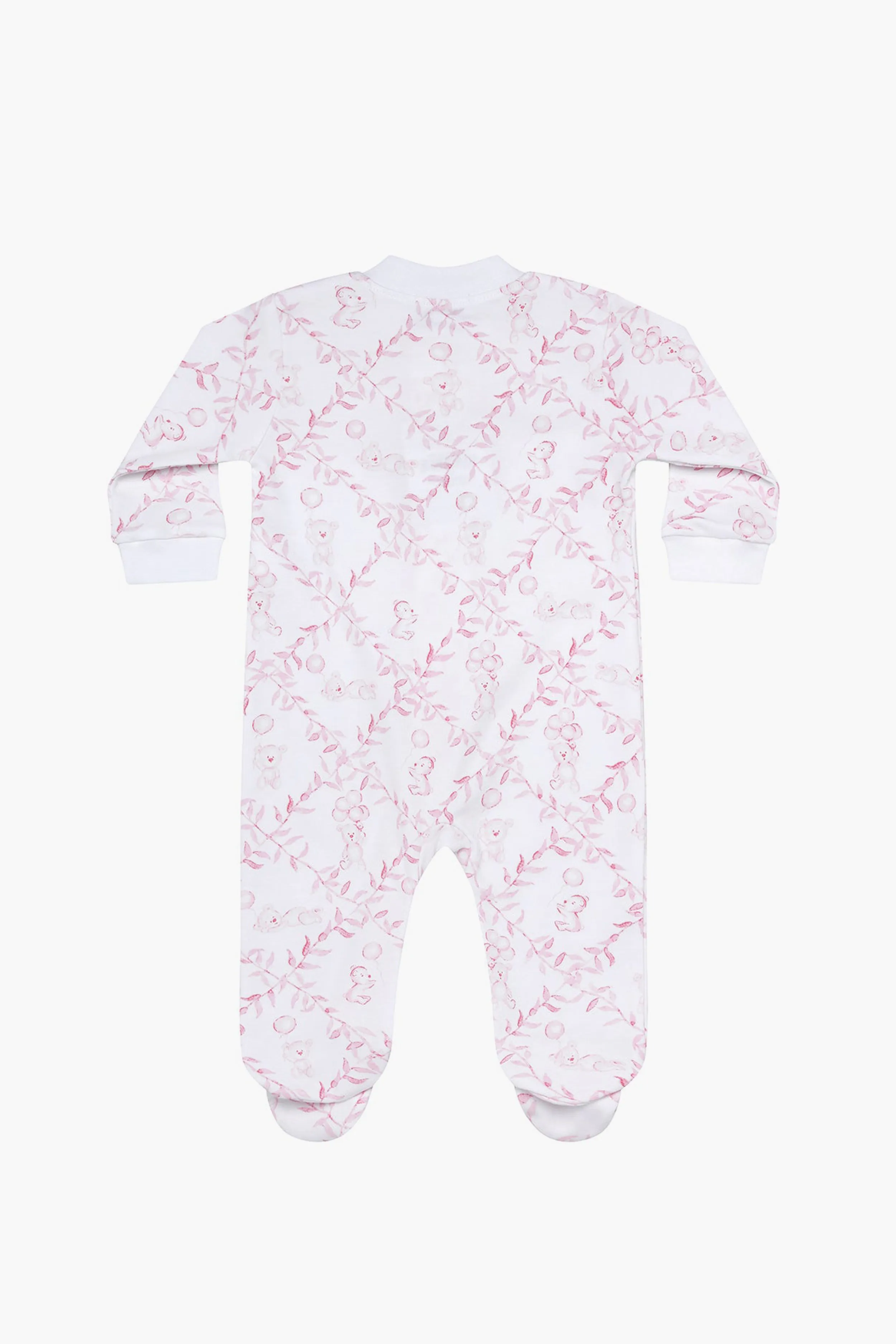 Pink Bears Trellace Zipper Footie sold by Tuckernuck product image thumbnail 2