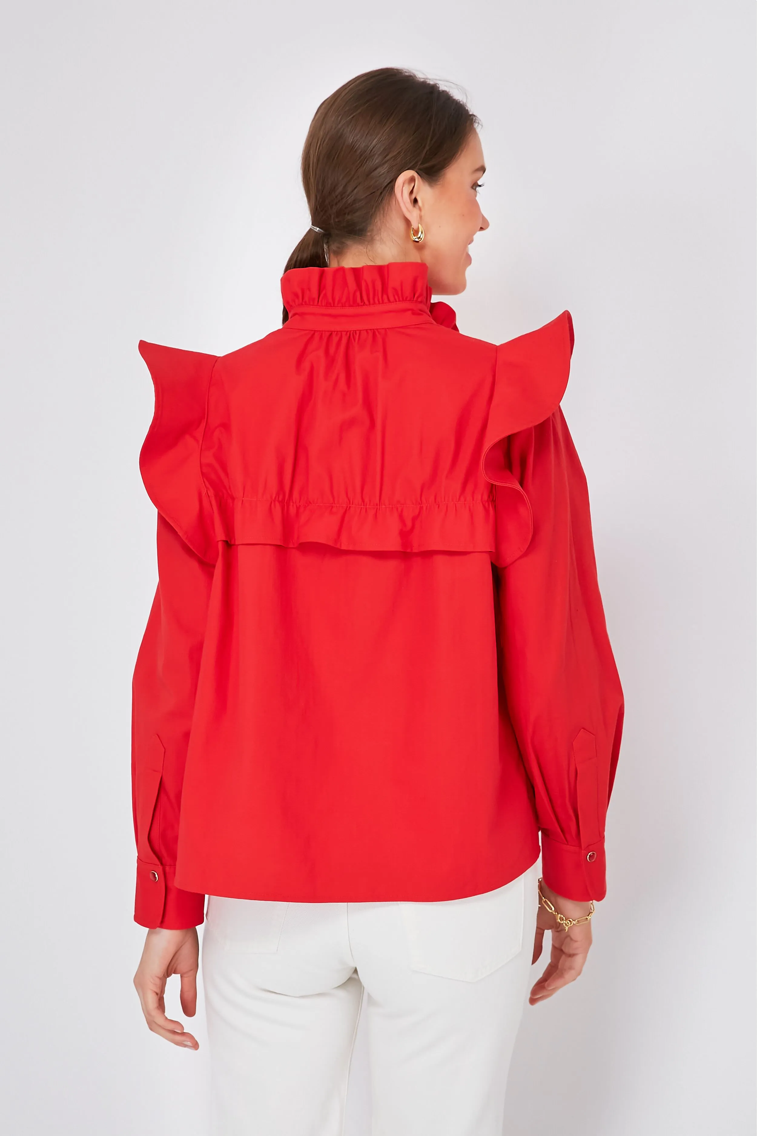 Red Winnie Blouse sold by Tuckernuck product image thumbnail 4