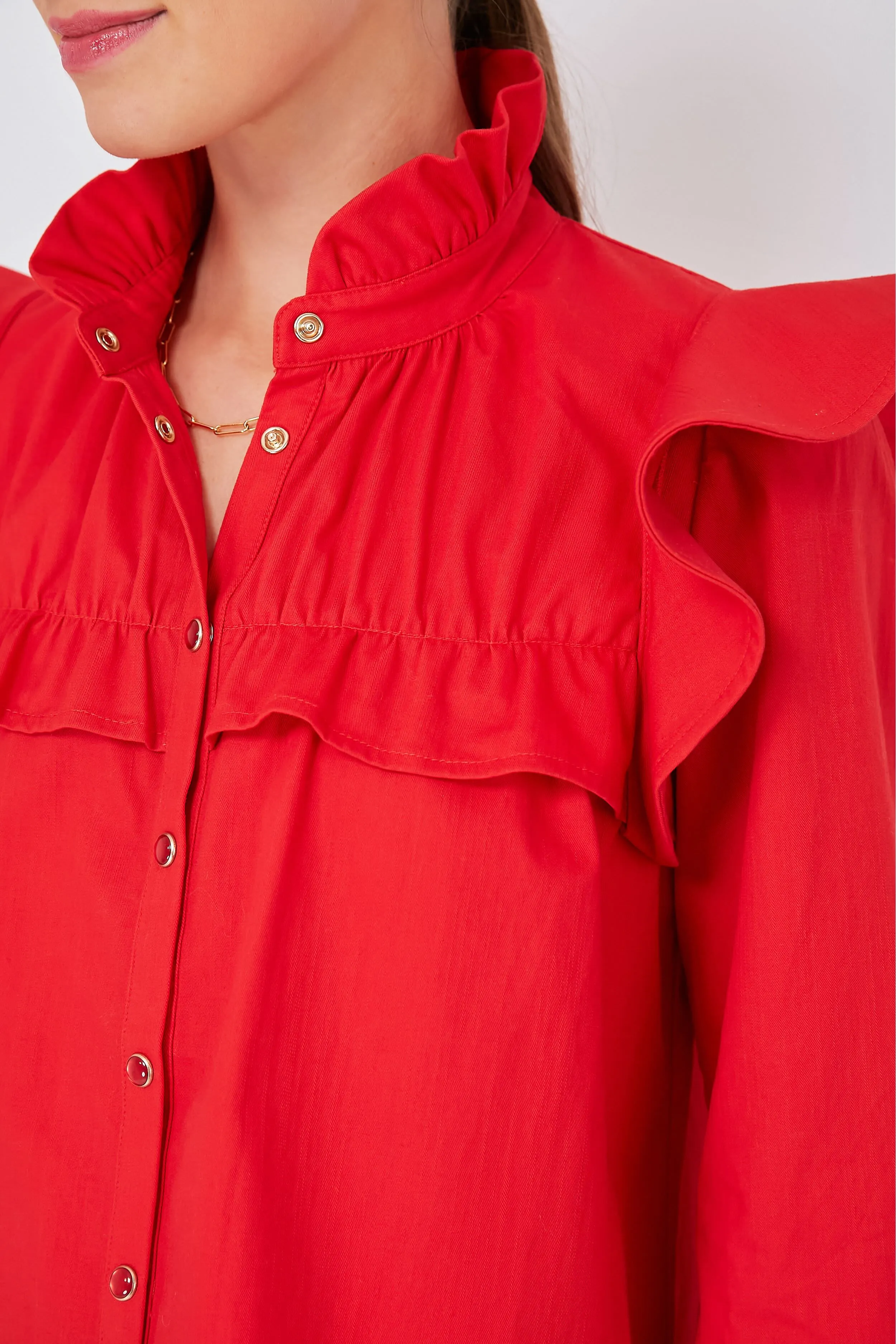 Red Winnie Blouse sold by Tuckernuck product image thumbnail 5