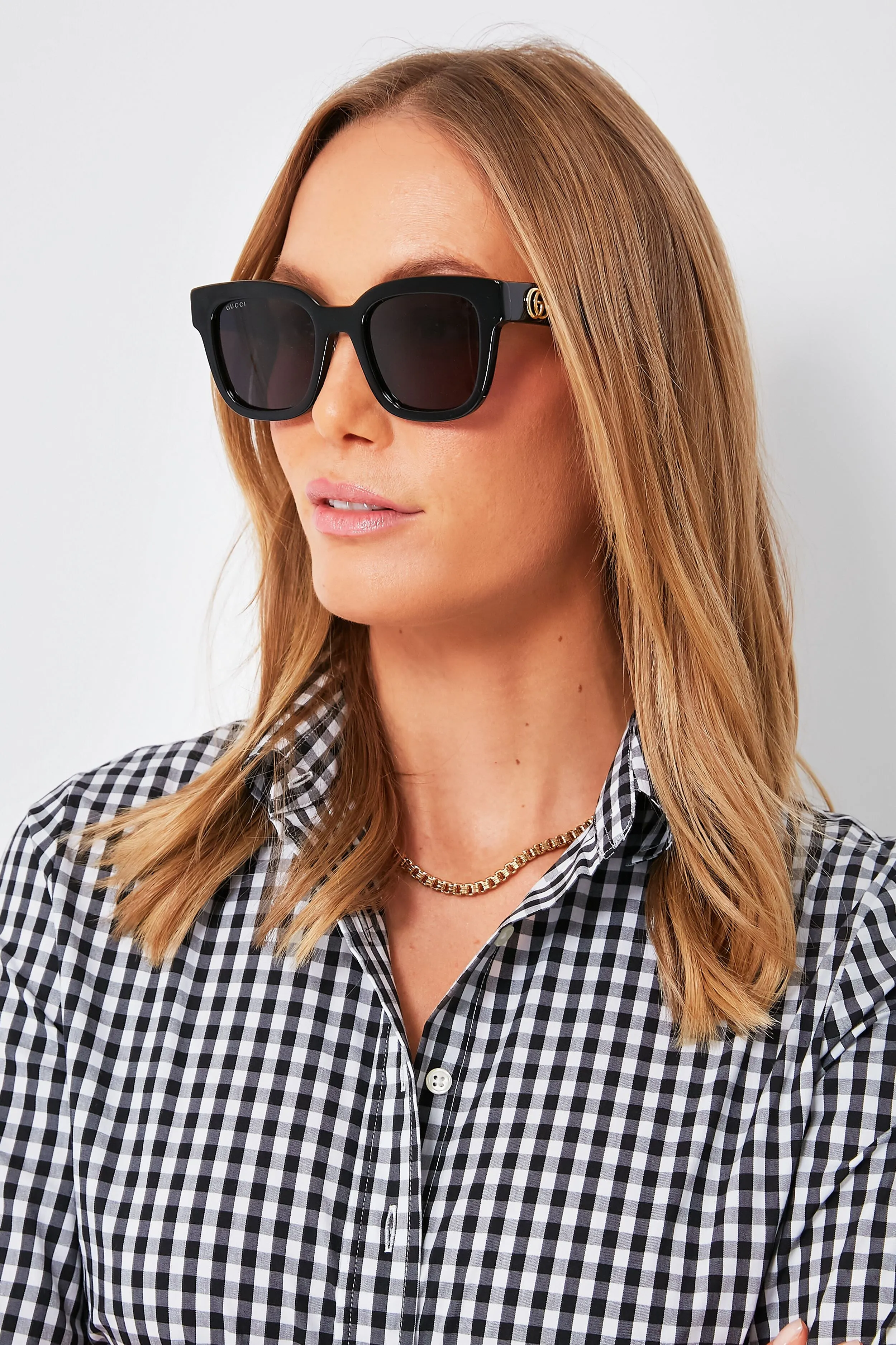 Black Square Frame Sunglasses sold by Tuckernuck product image thumbnail 4