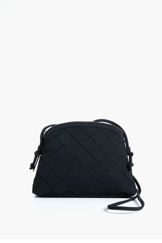 Black Calista Woven Crossbody sold by Tuckernuck