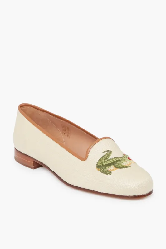 Natural Panama Gator Slippers sold by Tuckernuck