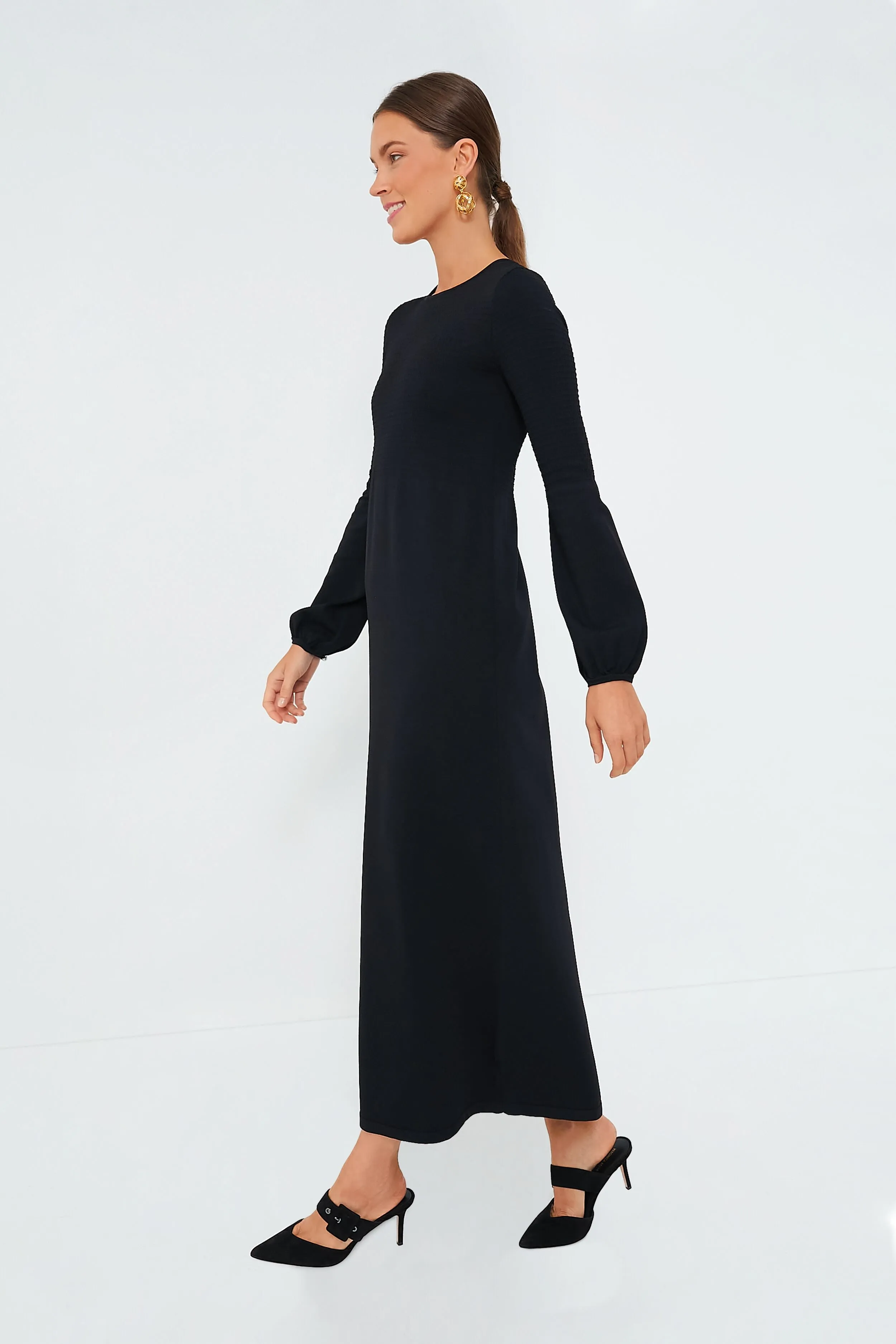 Black Double Knit Lennox Dress sold by Tuckernuck product image thumbnail 3