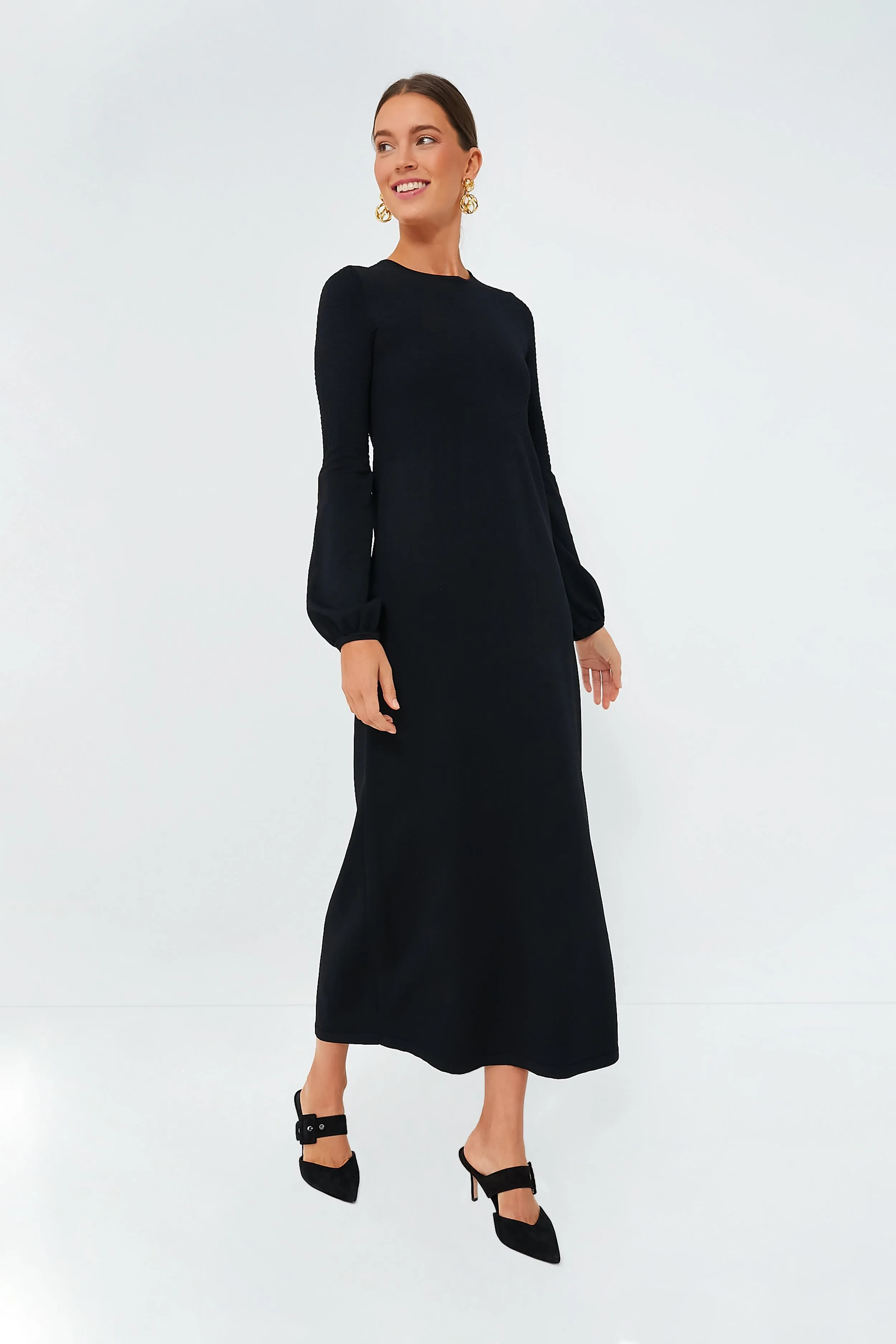 Black Double Knit Lennox Dress sold by Tuckernuck