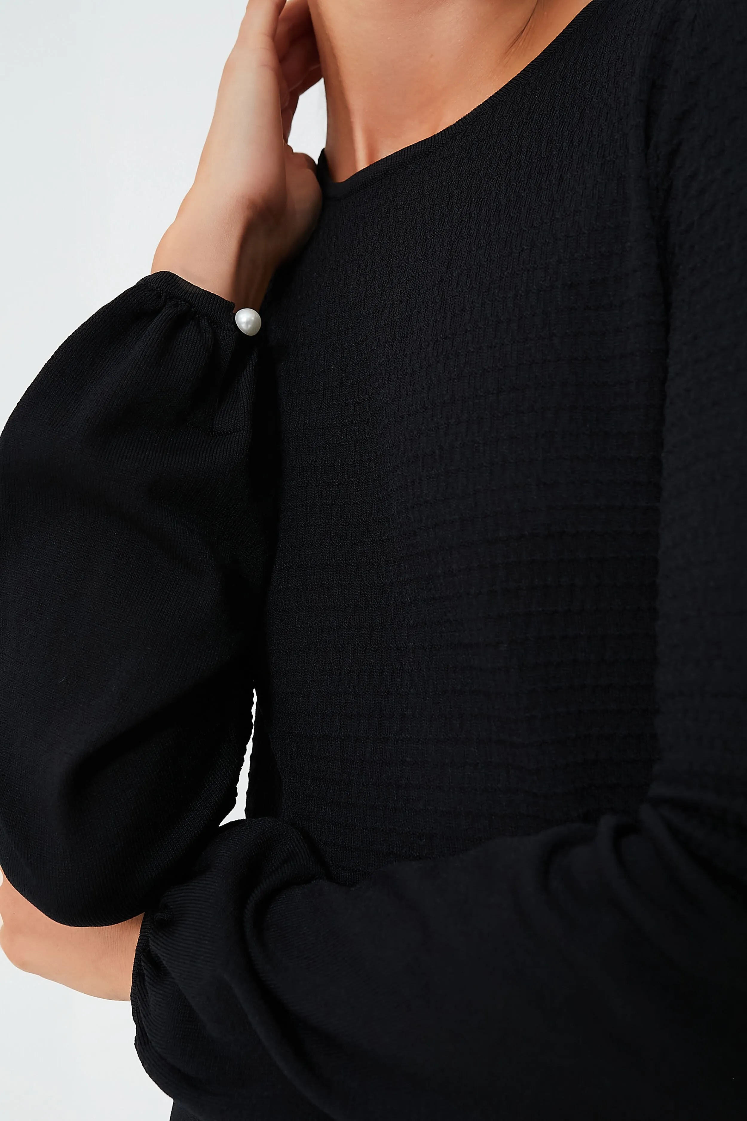 Black Double Knit Lennox Dress sold by Tuckernuck product image thumbnail 5