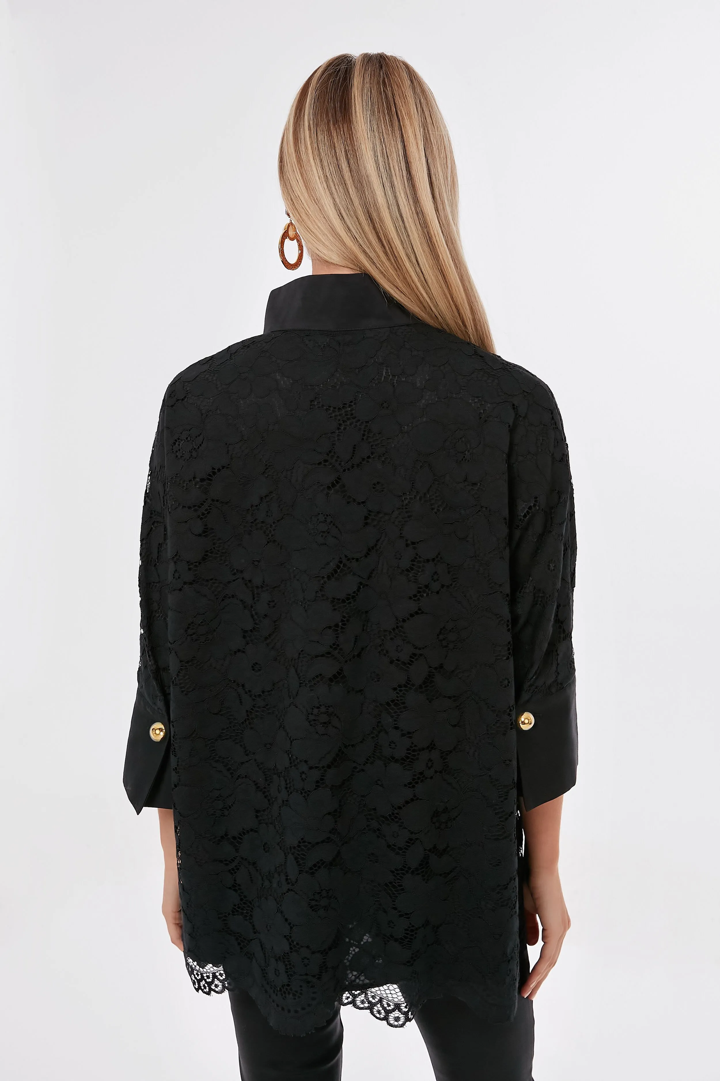 Black Lace Willow Blouse sold by Tuckernuck product image thumbnail 4