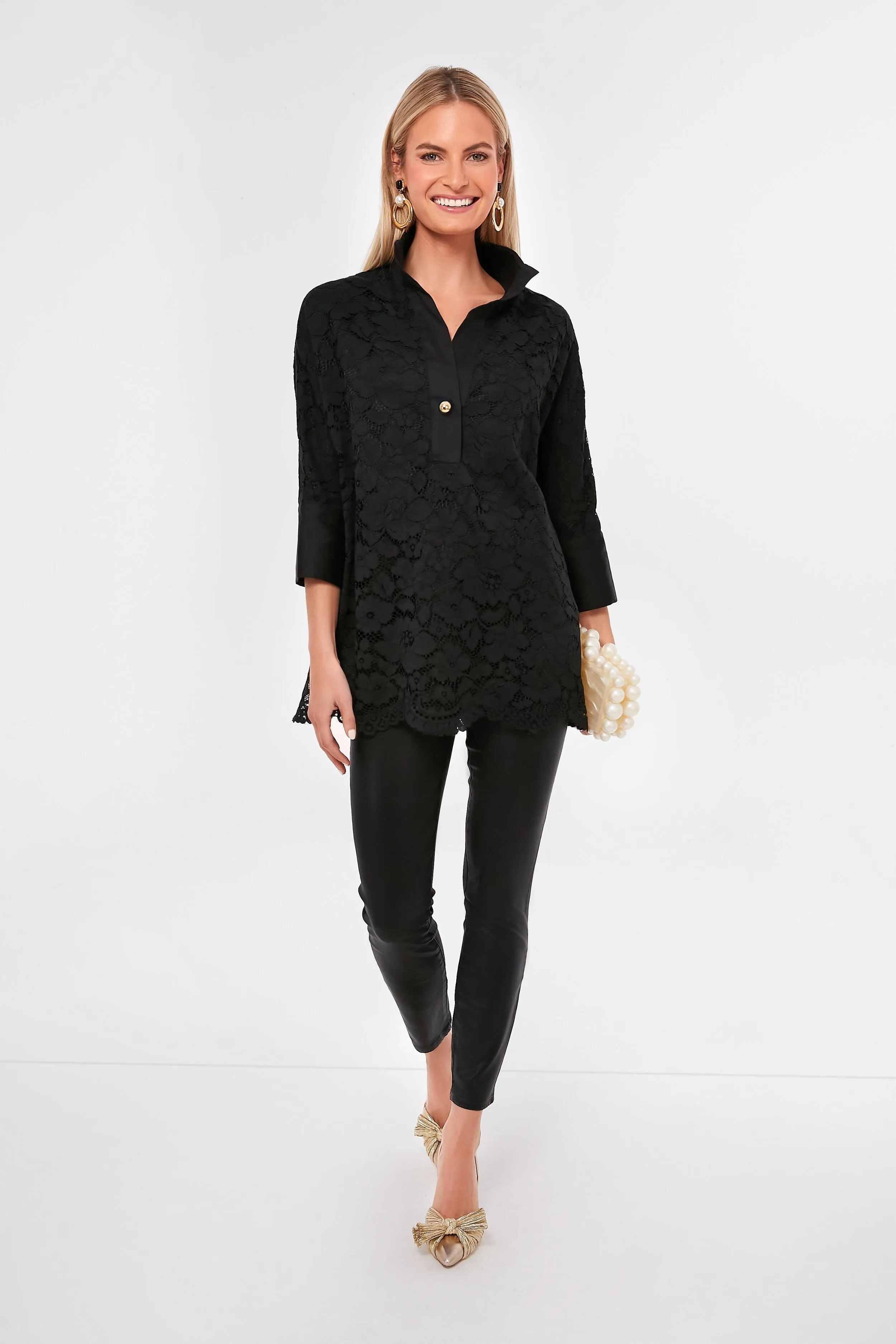 Black Lace Willow Blouse sold by Tuckernuck product image thumbnail 2