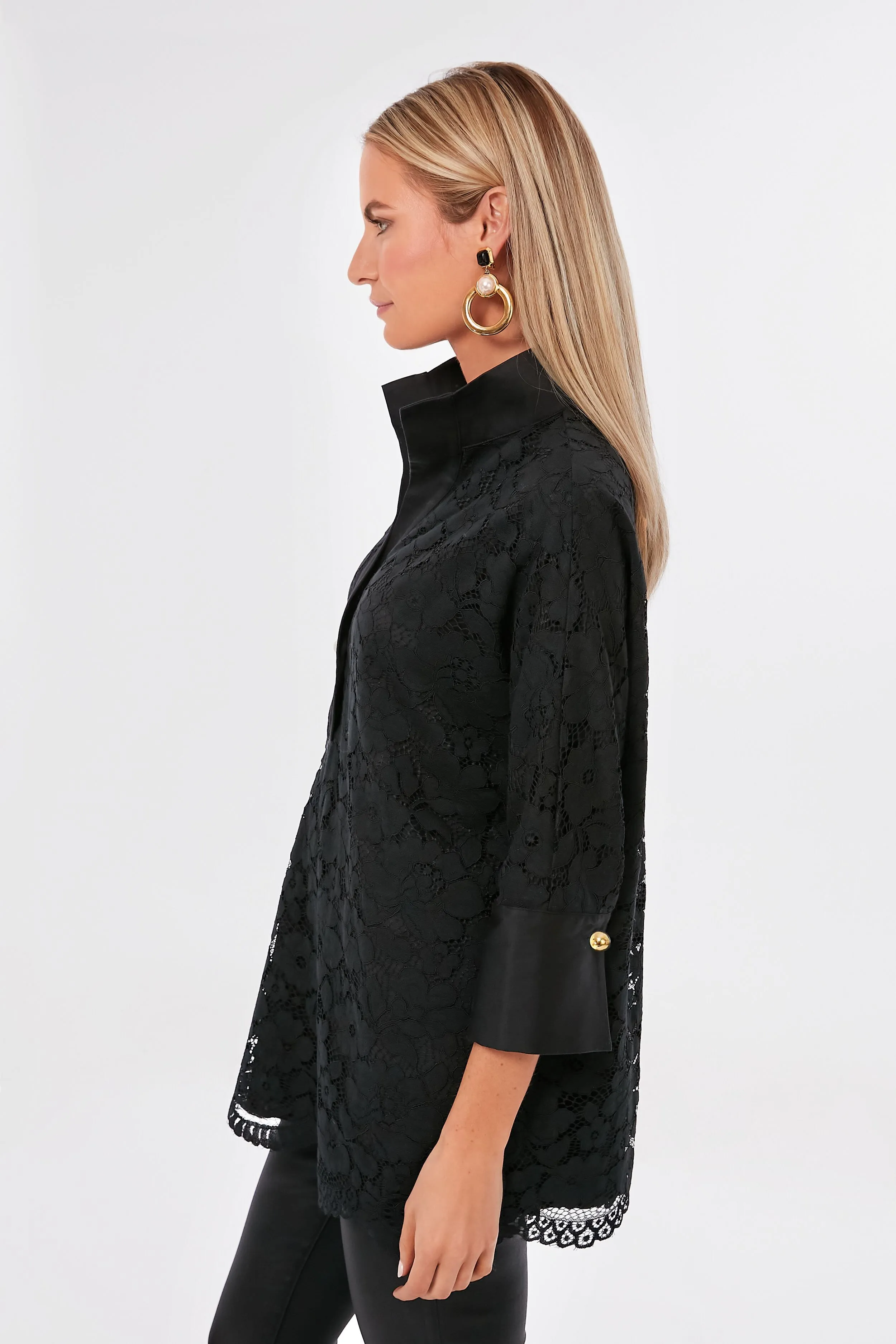 Black Lace Willow Blouse sold by Tuckernuck product image thumbnail 3