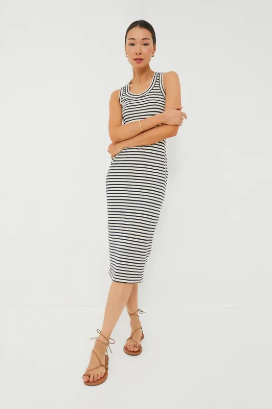 Navy Stripe Organic Go To Tank Dress sold by Tuckernuck