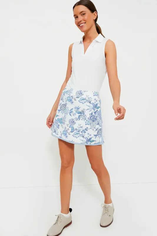 White Sleeveless Caroline Polo sold by Tuckernuck