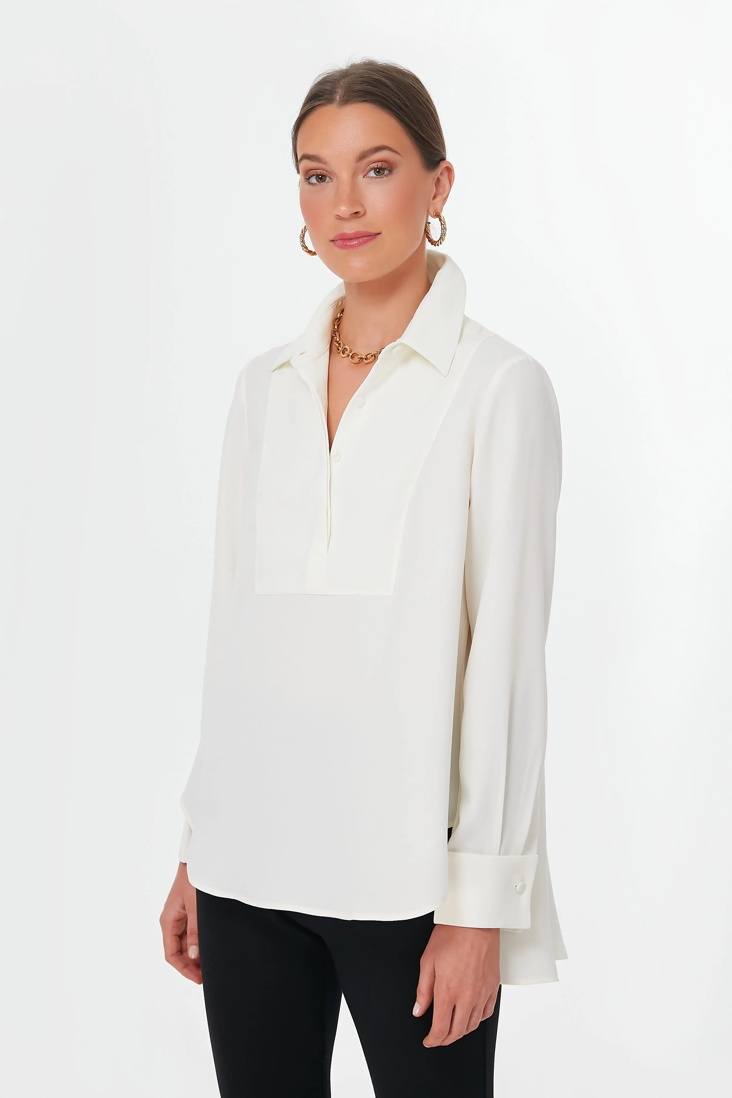 Cream Carrie Blouse sold by Tuckernuck