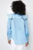 Chambray Linen Mirabella Blouse sold by Tuckernuck