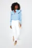 Chambray Linen Mirabella Blouse sold by Tuckernuck