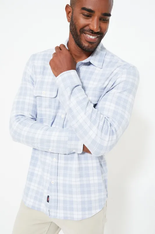 Steel Heather Plaid Legend Sweater Shirt sold by Tuckernuck