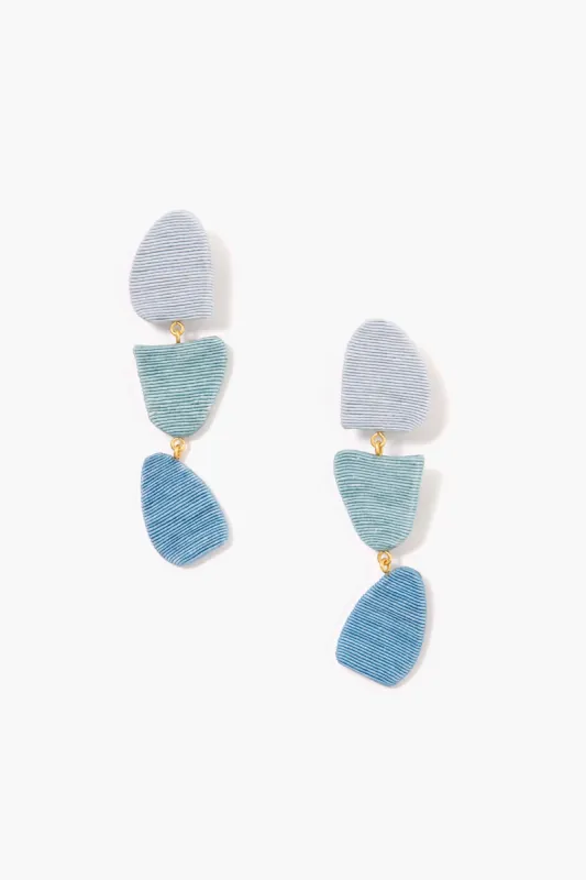 Harbor Blue Callan Drop Earrings made by Tuckernuck