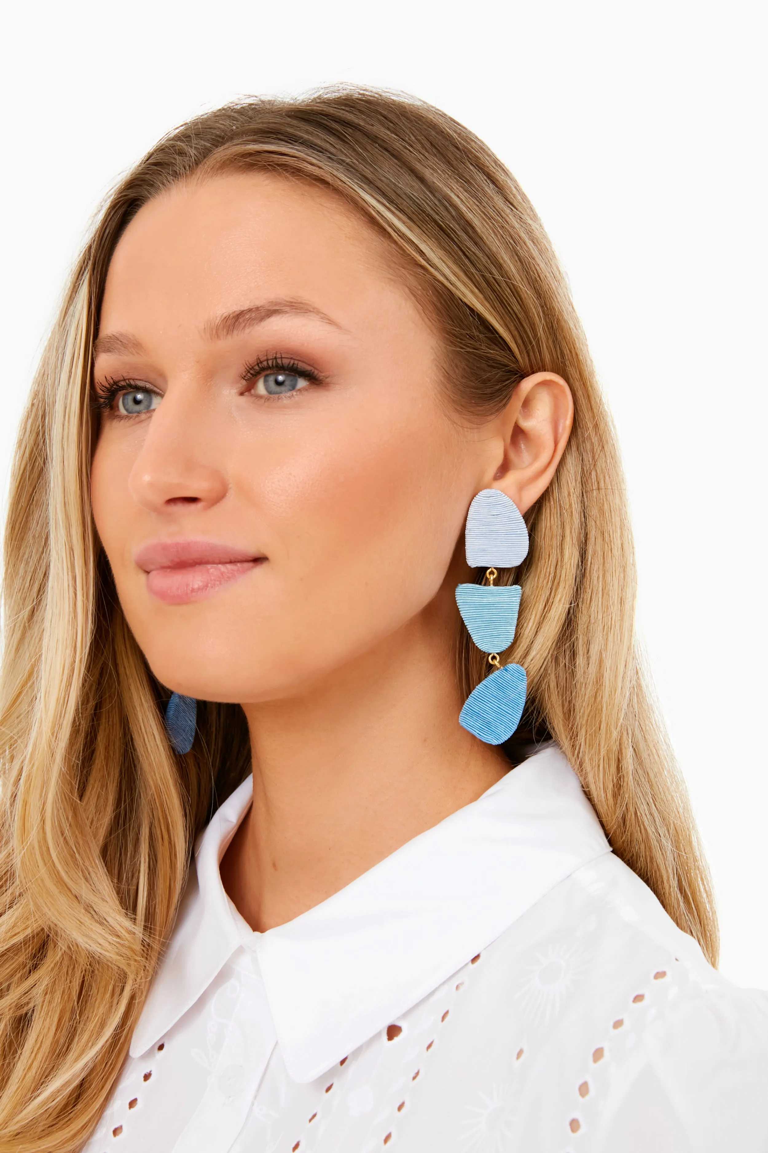Harbor Blue Callan Drop Earrings sold by Tuckernuck product image thumbnail 2