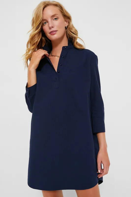 French Navy Polly Dress made by Tuckernuck
