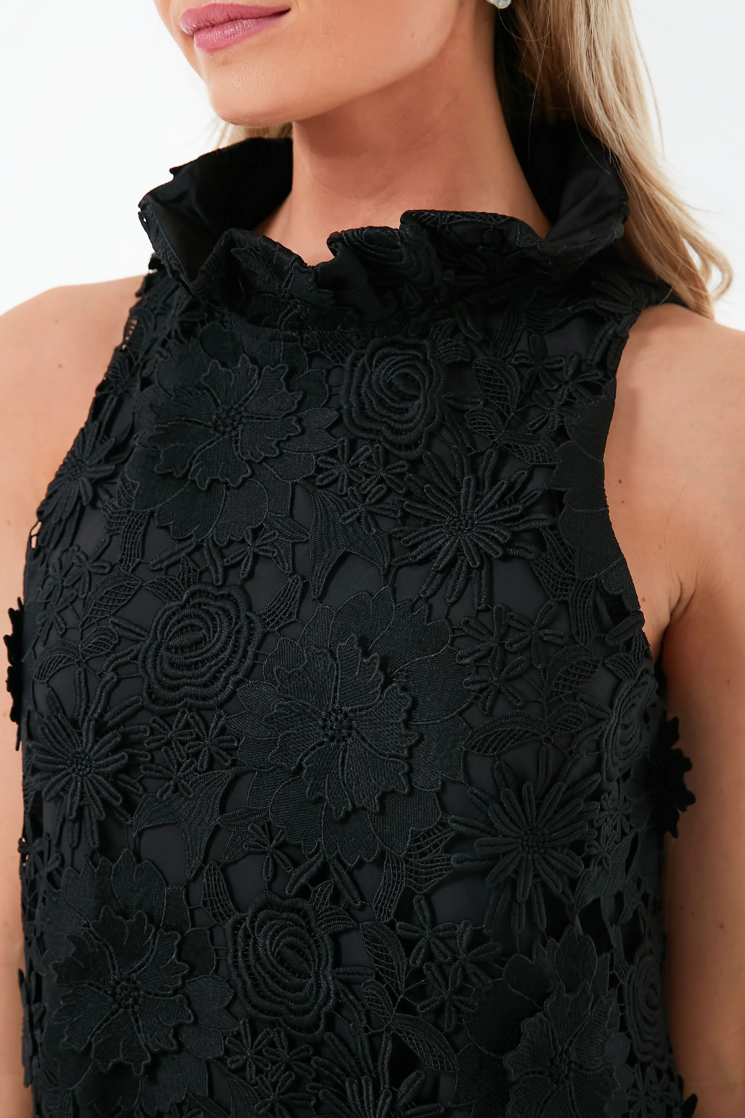 Black Guipure Lace Blythe Dress sold by Tuckernuck product image thumbnail 5