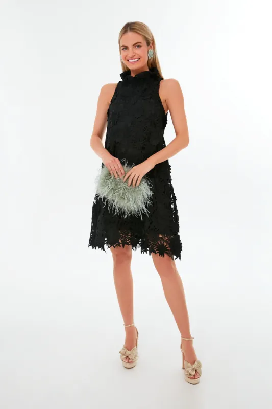 Black Guipure Lace Blythe Dress sold by Tuckernuck