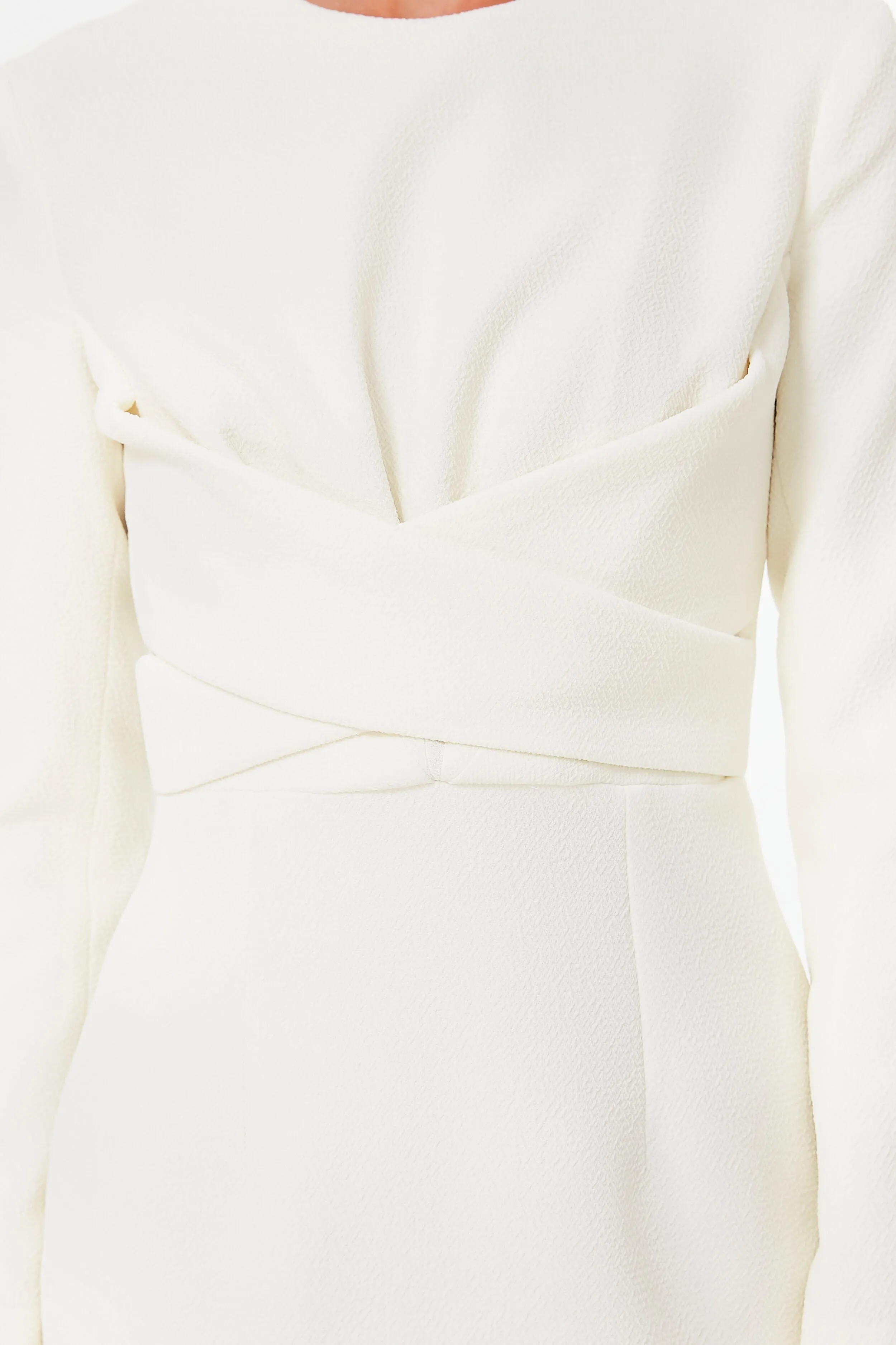 Emmett Double Crepe Ivory Dress sold by Tuckernuck product image thumbnail 2