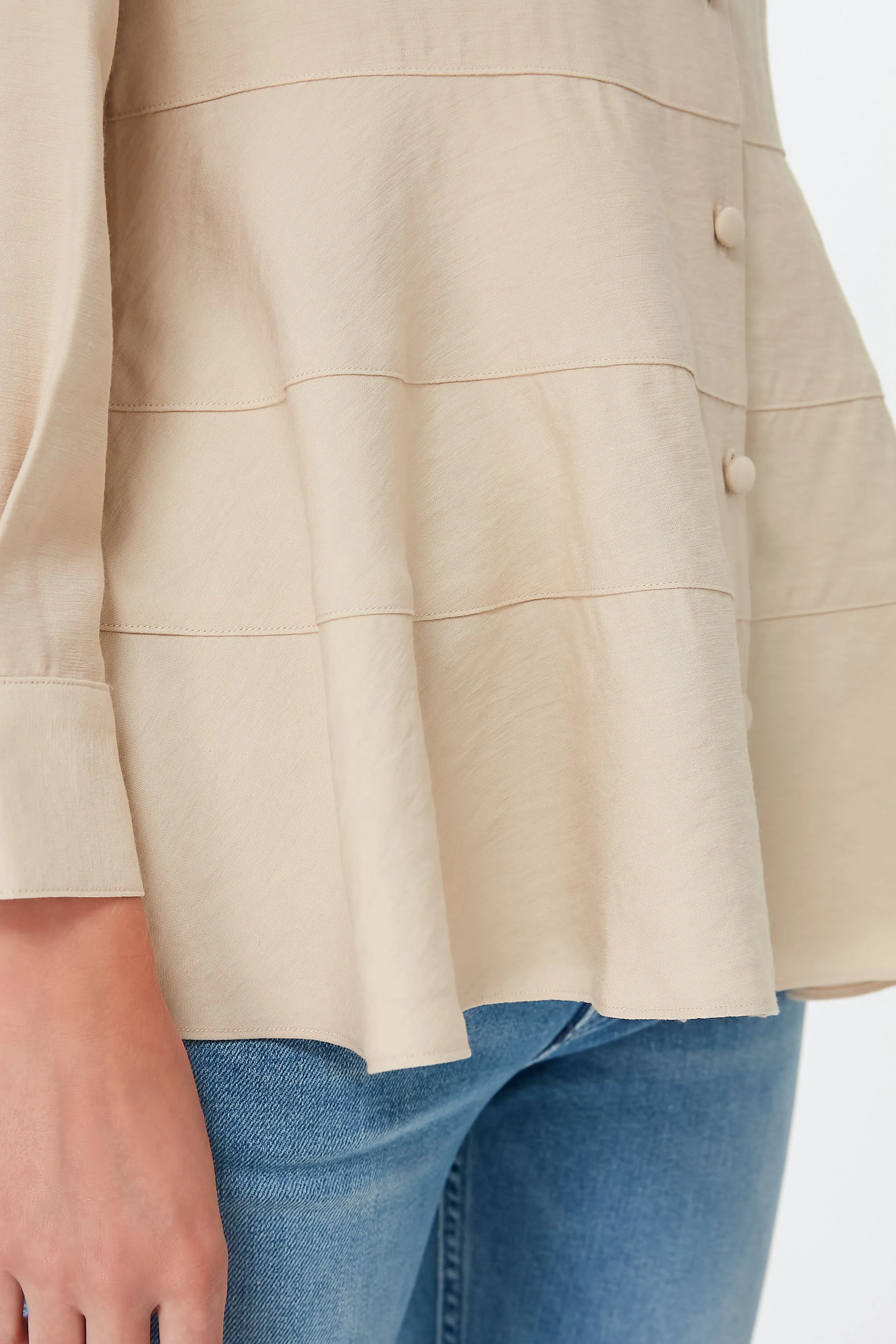 Tan Ashlen Blouse sold by Tuckernuck product image thumbnail 5