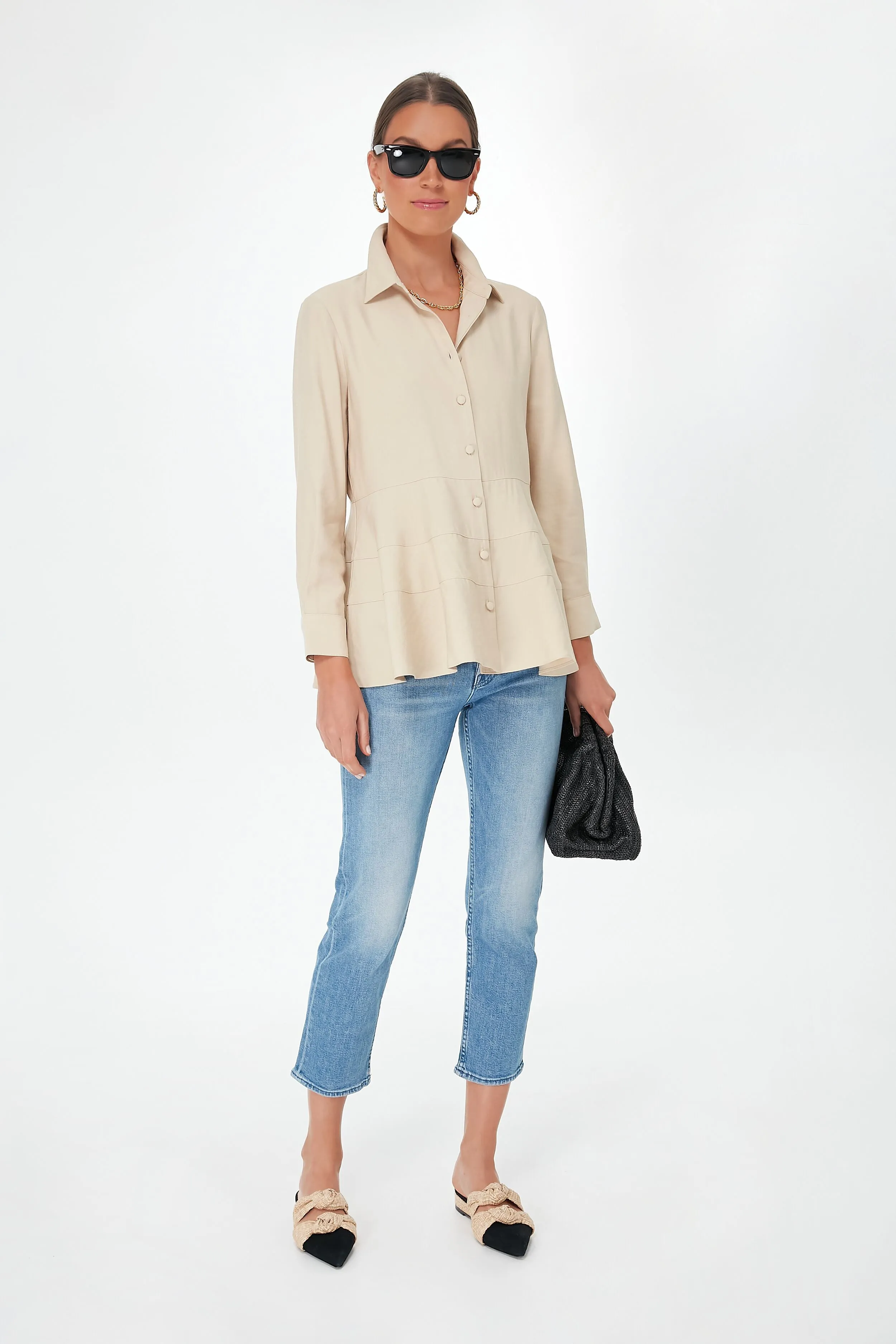 Tan Ashlen Blouse sold by Tuckernuck product image thumbnail 2