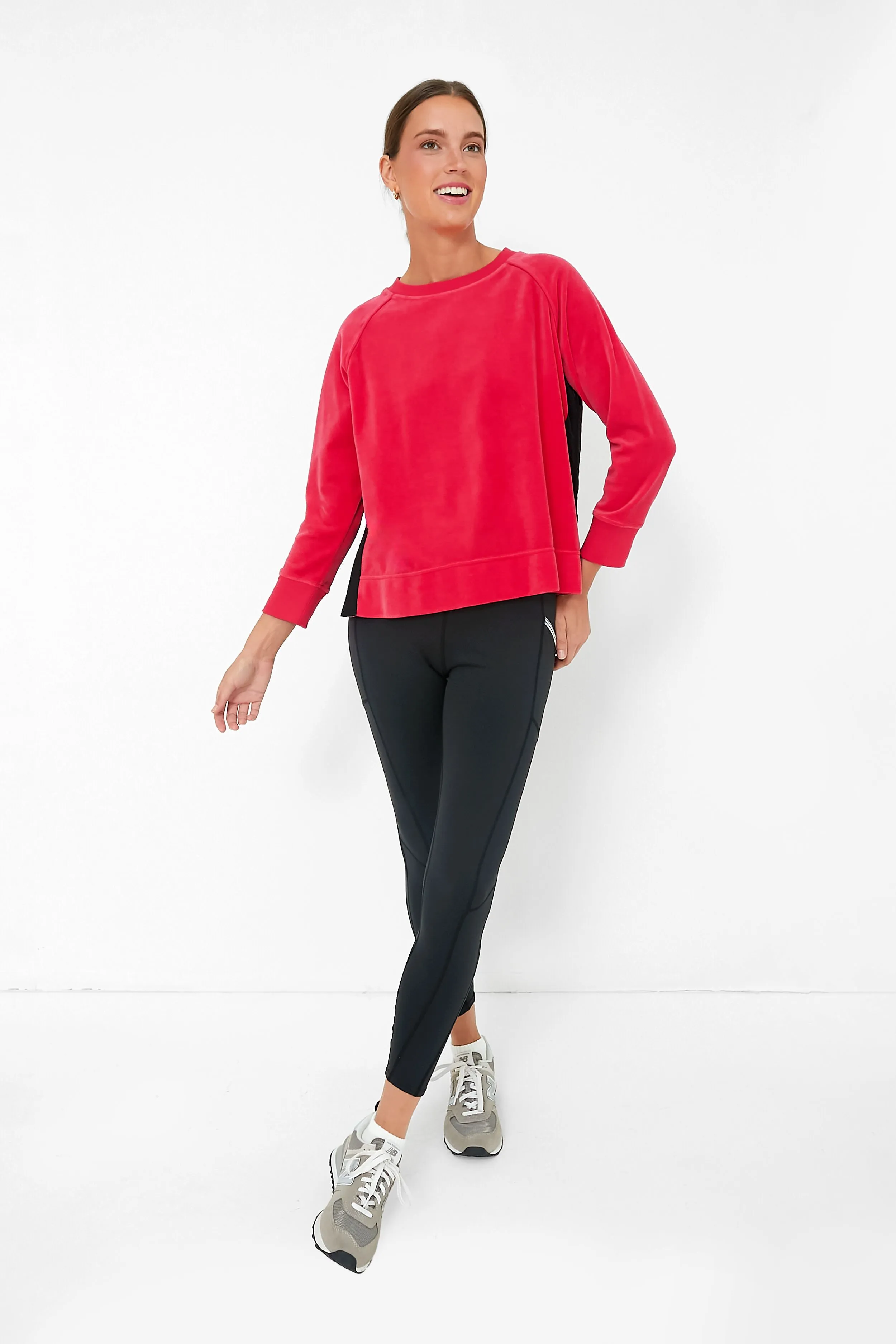 Hot Pink Velour Maggie Pullover sold by Tuckernuck product image thumbnail 2
