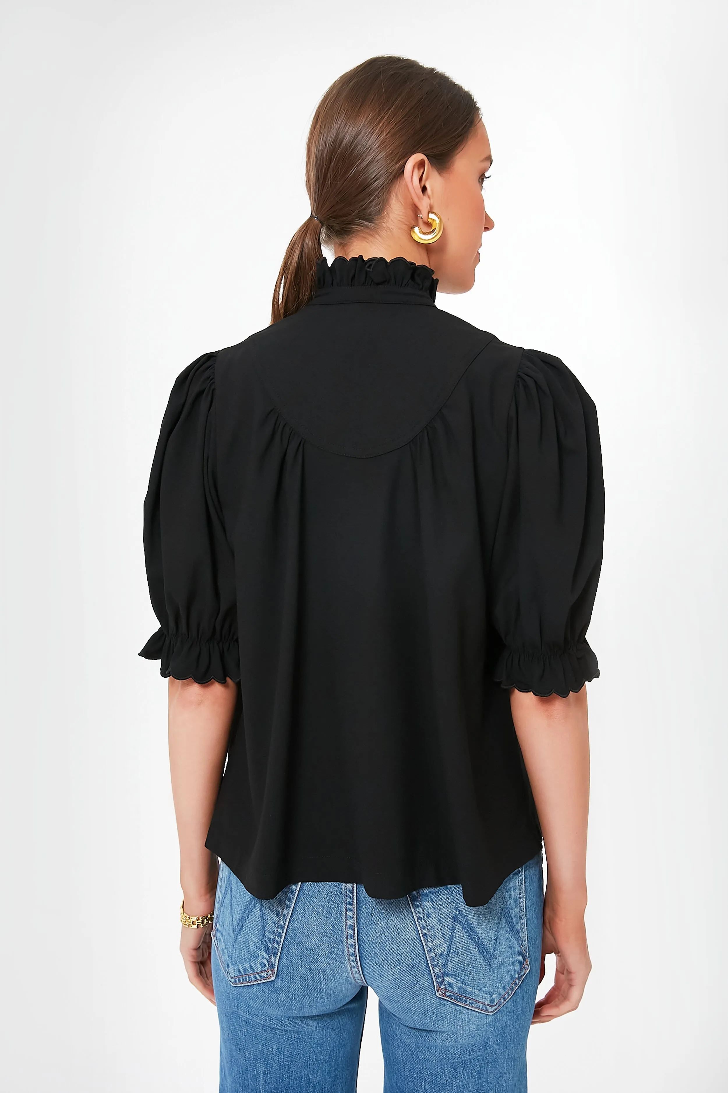 Black Selena Blouse sold by Tuckernuck product image thumbnail 4