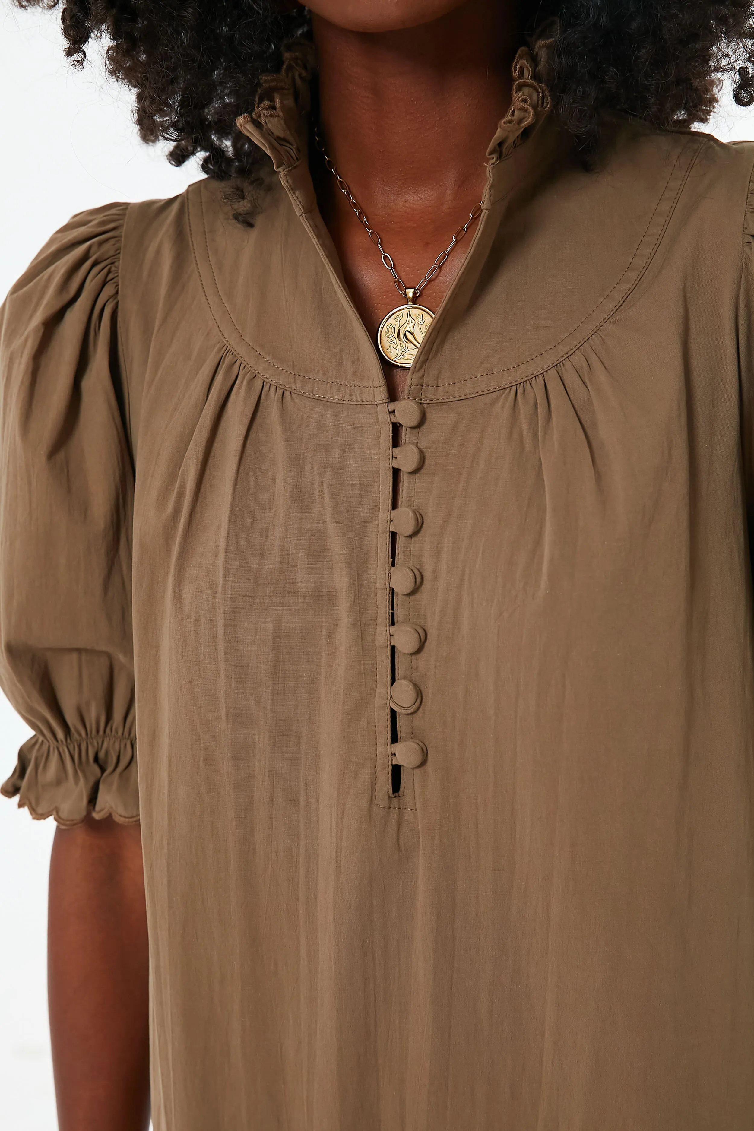 Chestnut Brown Selena Maxi Dress sold by Tuckernuck product image thumbnail 5