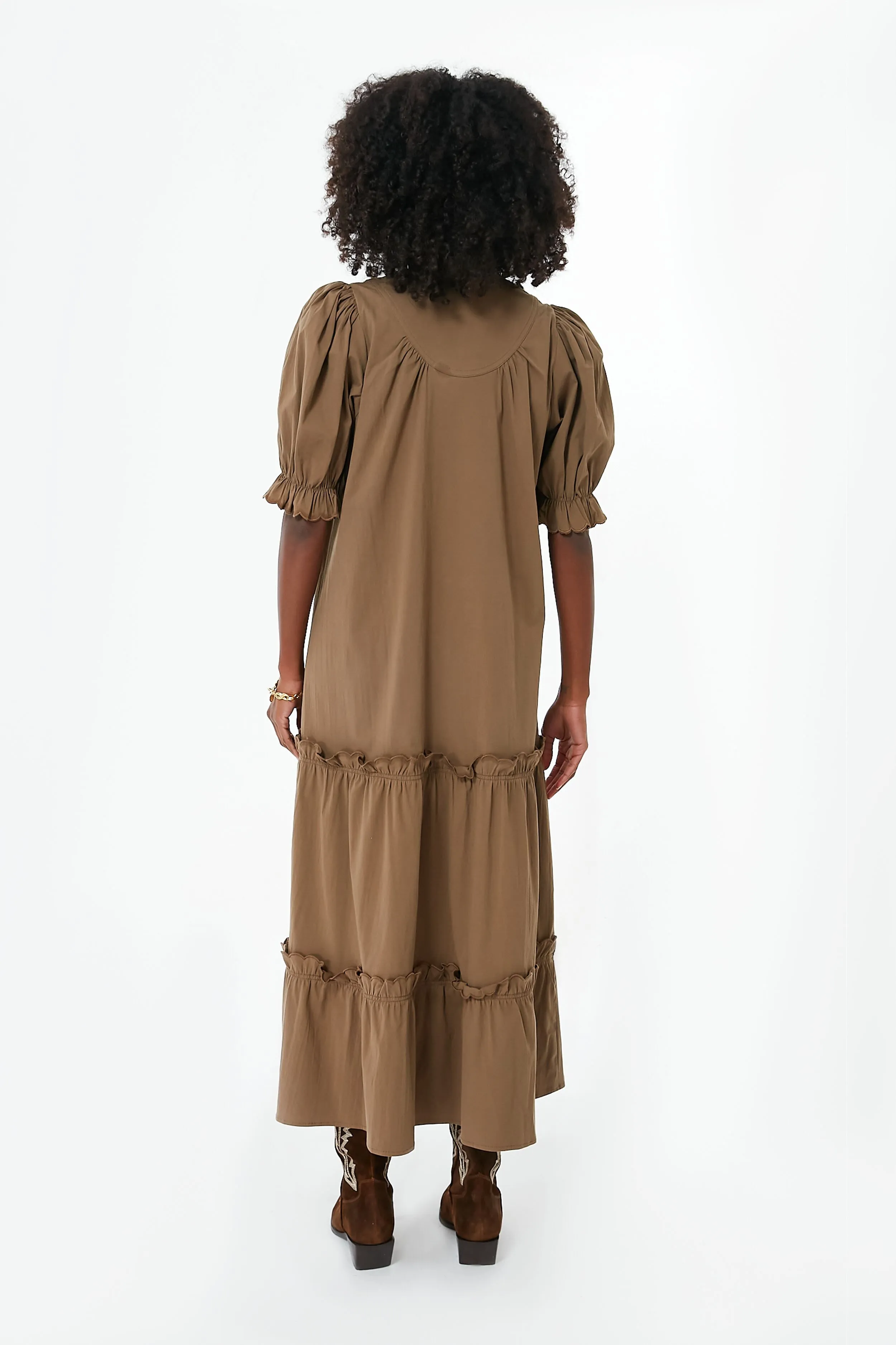 Chestnut Brown Selena Maxi Dress sold by Tuckernuck product image thumbnail 4