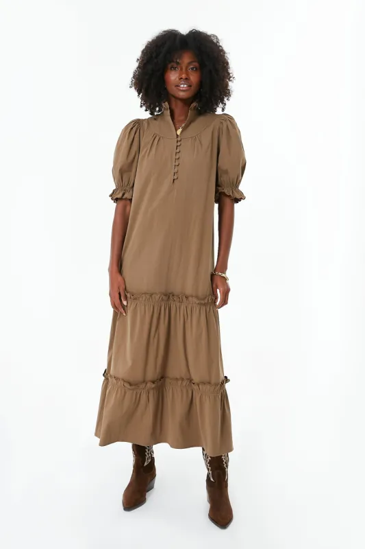 Chestnut Brown Selena Maxi Dress sold by Tuckernuck