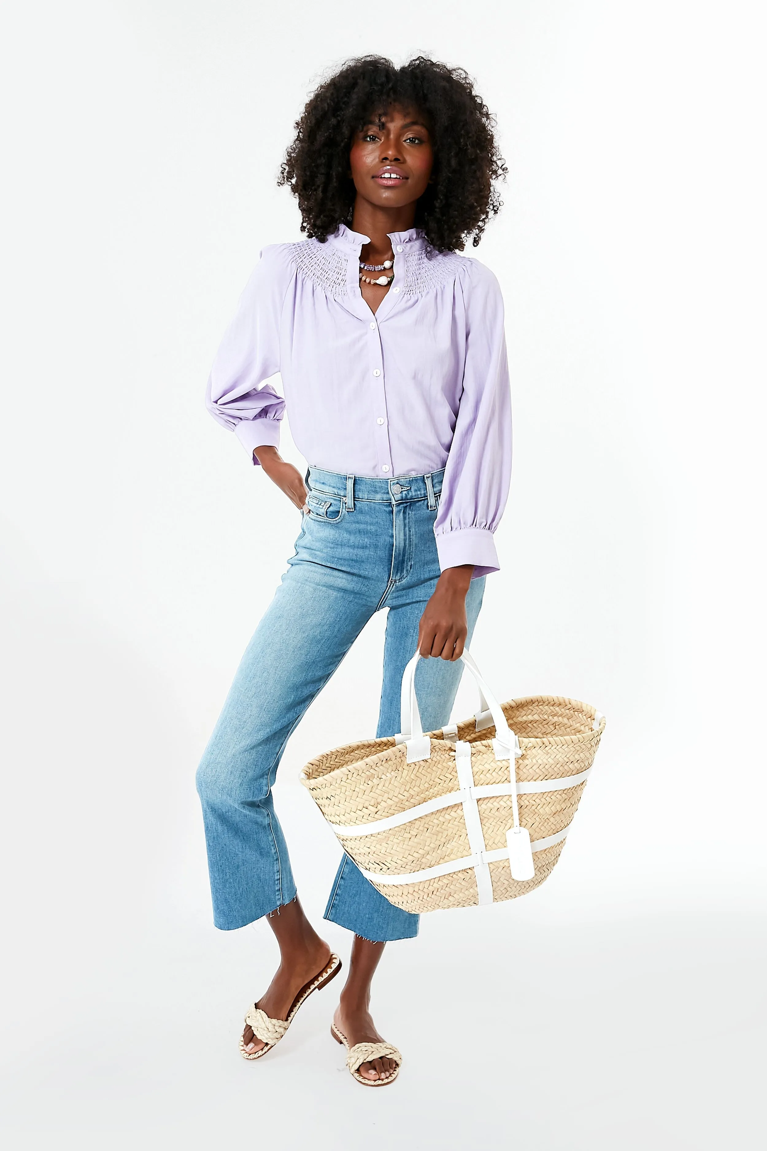 Lavender Emory Smocked Blouse sold by Tuckernuck product image thumbnail 2