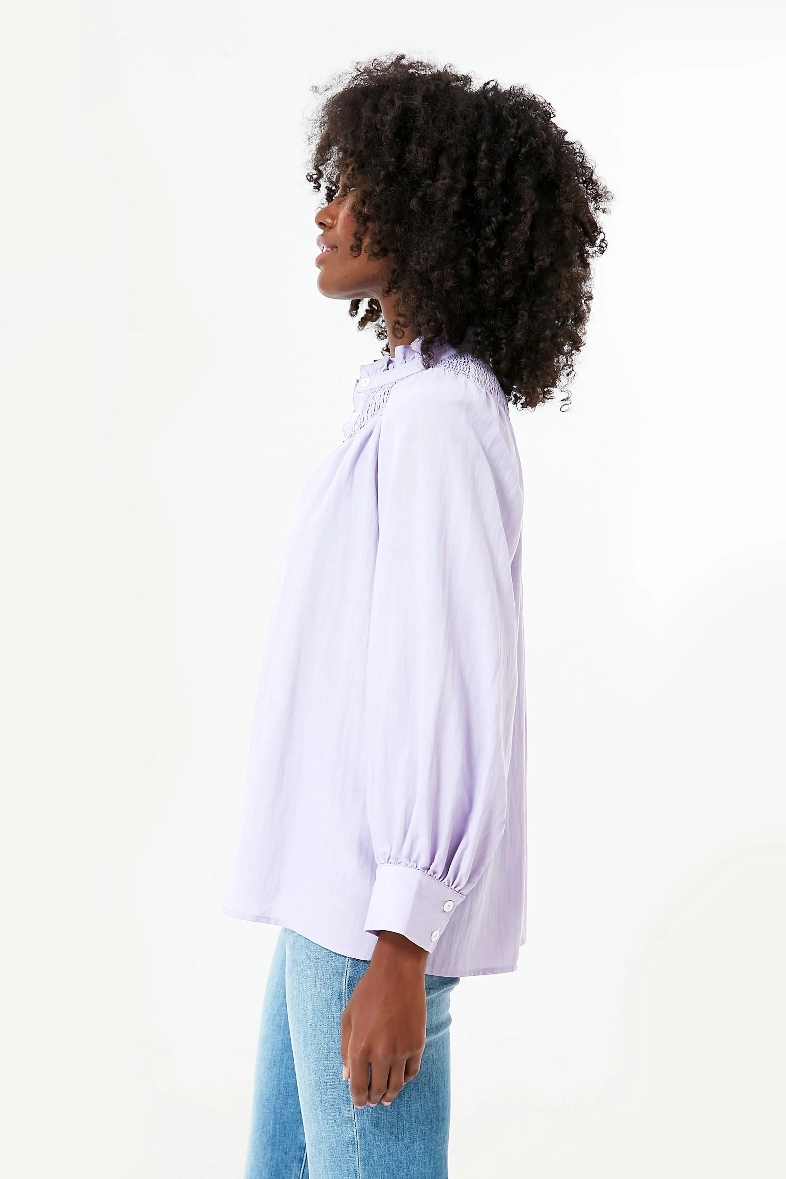 Lavender Emory Smocked Blouse sold by Tuckernuck product image thumbnail 3