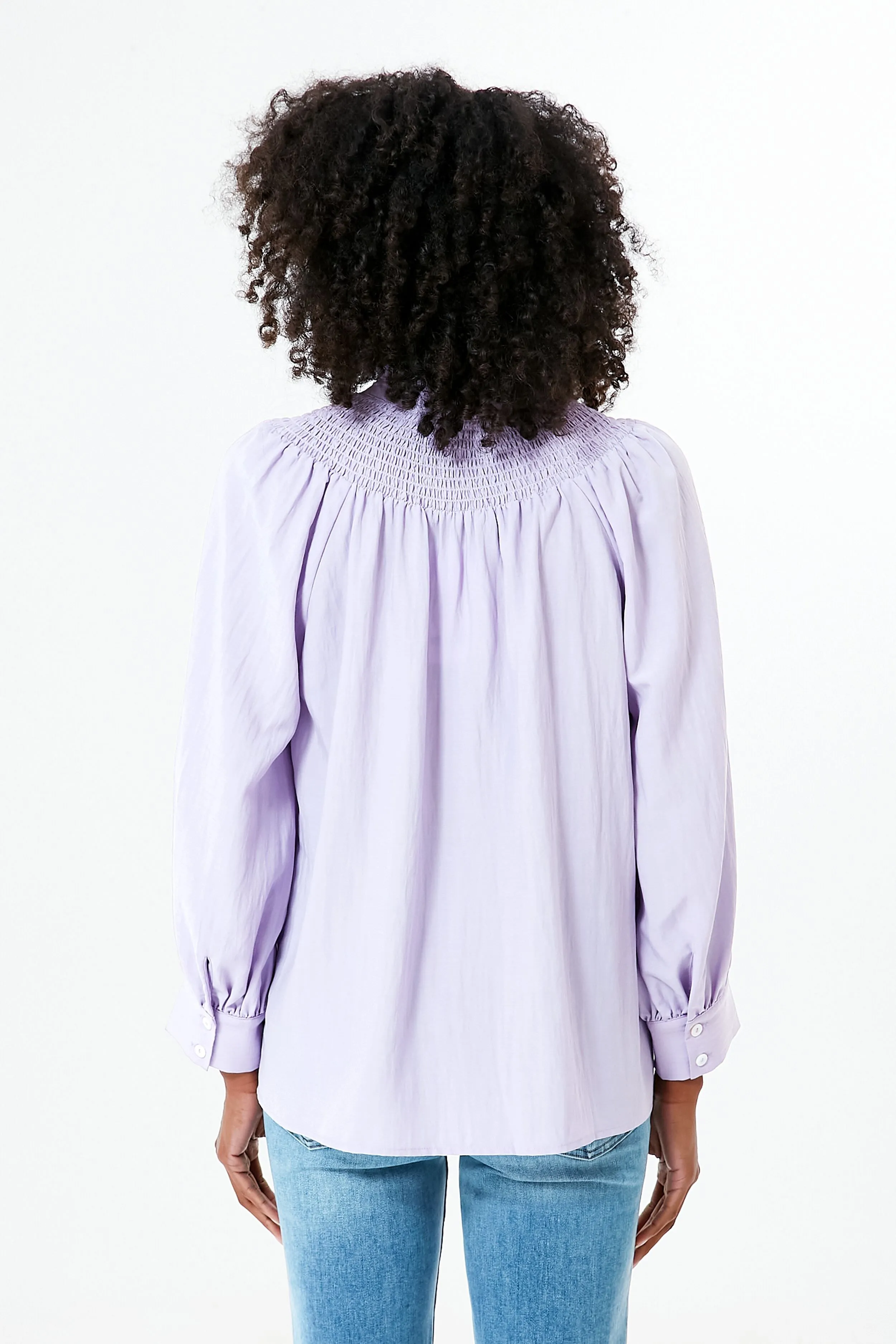 Lavender Emory Smocked Blouse sold by Tuckernuck product image thumbnail 4